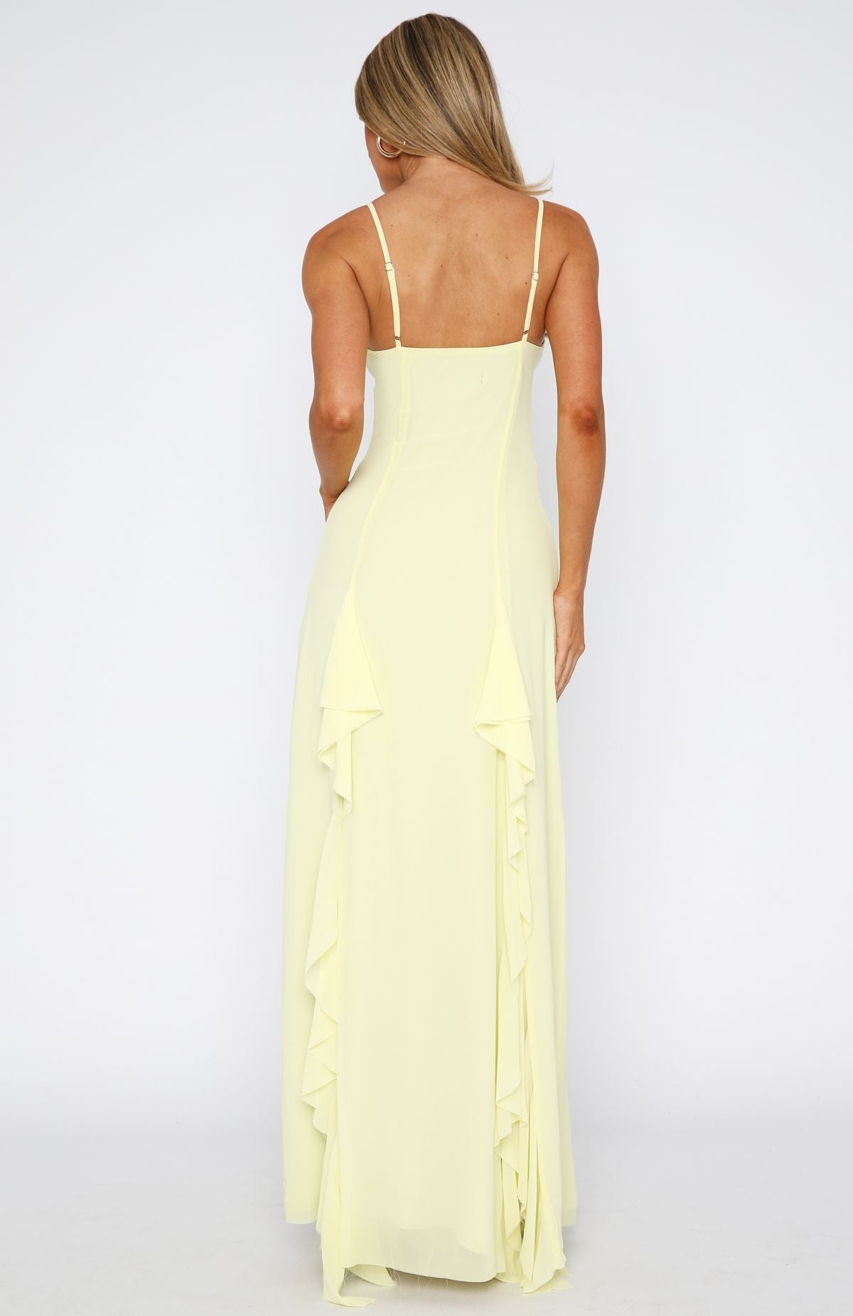 Summer Solstice Maxi Dress Lemon - Image 5