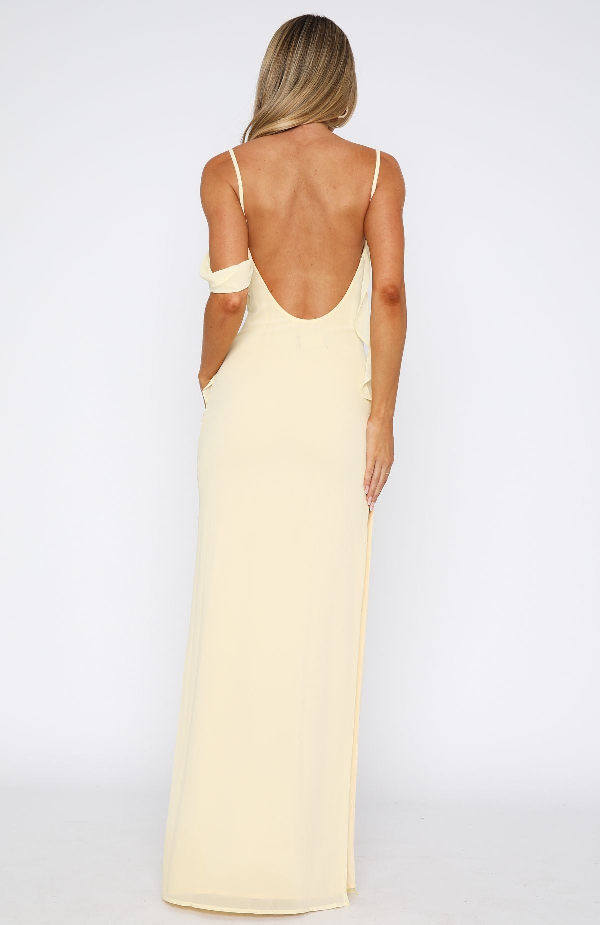Love Blossoms Maxi Dress Lemon - Image 5