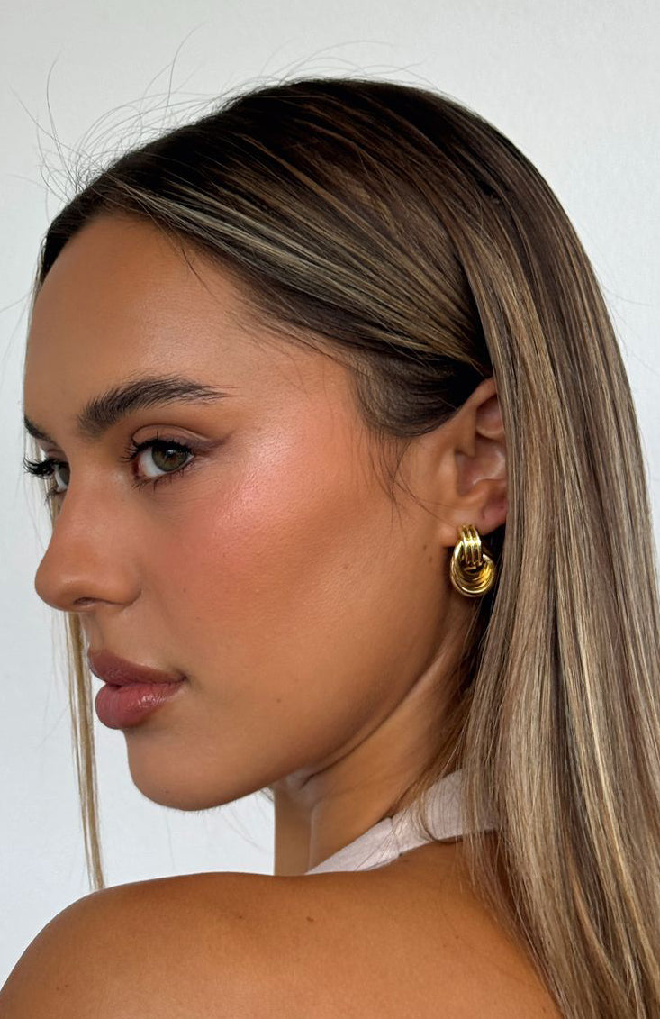 William Earrings Gold - Image 3