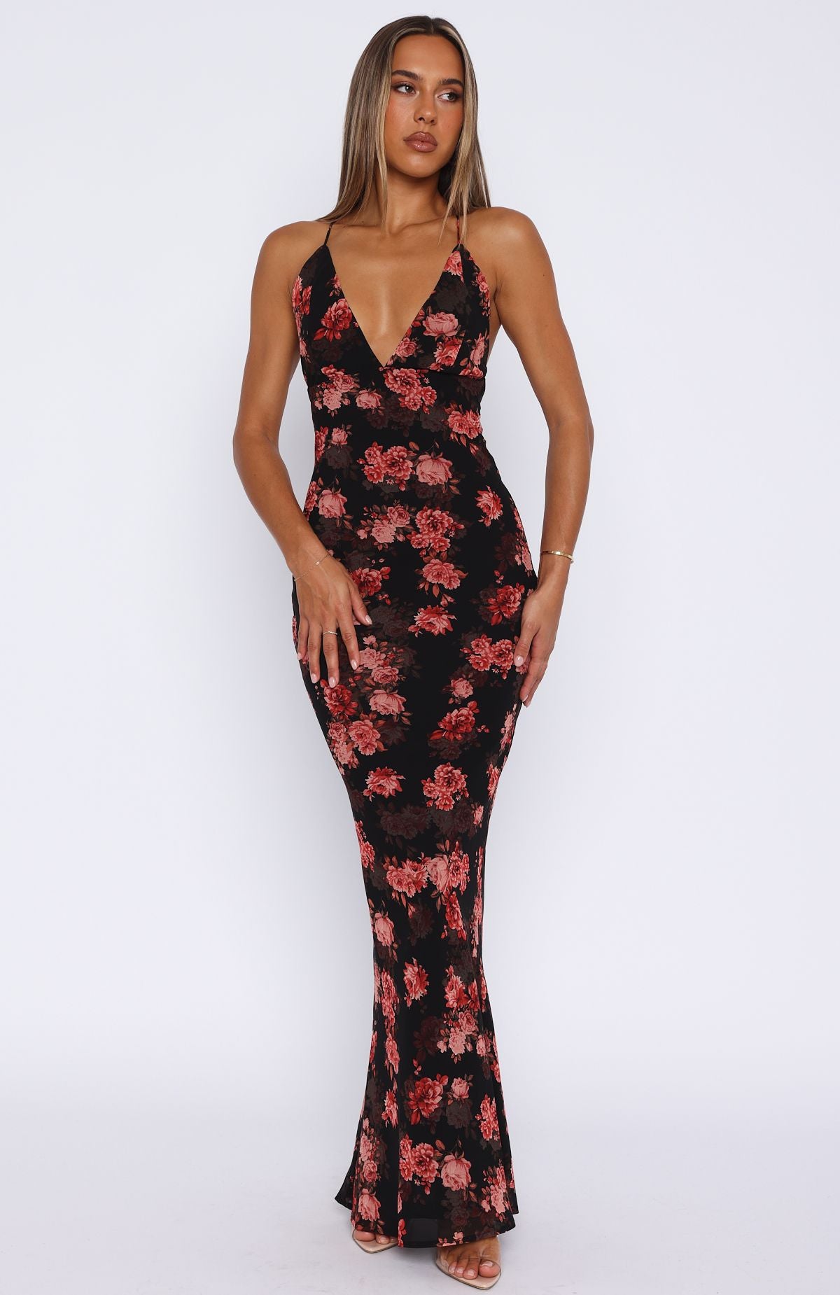 Put You First Maxi Dress Terracotta Floral - Image 2