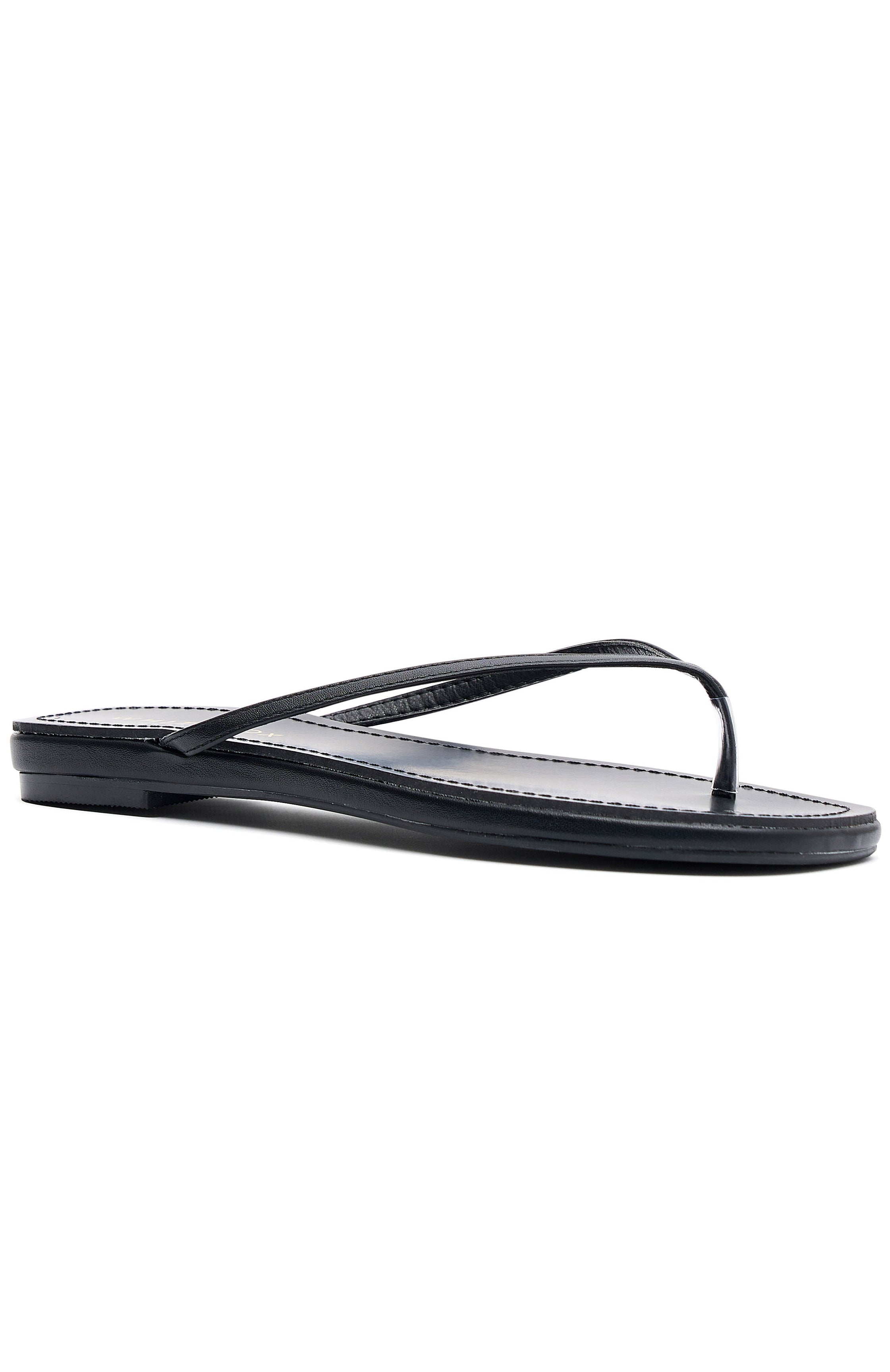 Roma Thong Sandals Black - Image 3