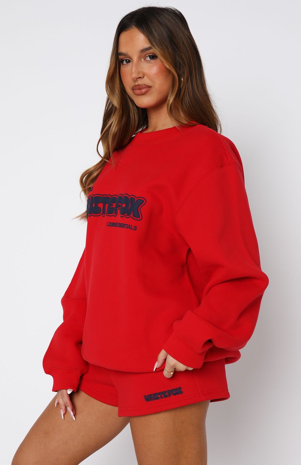 Give It A Try Oversized Sweater Red - Image 3