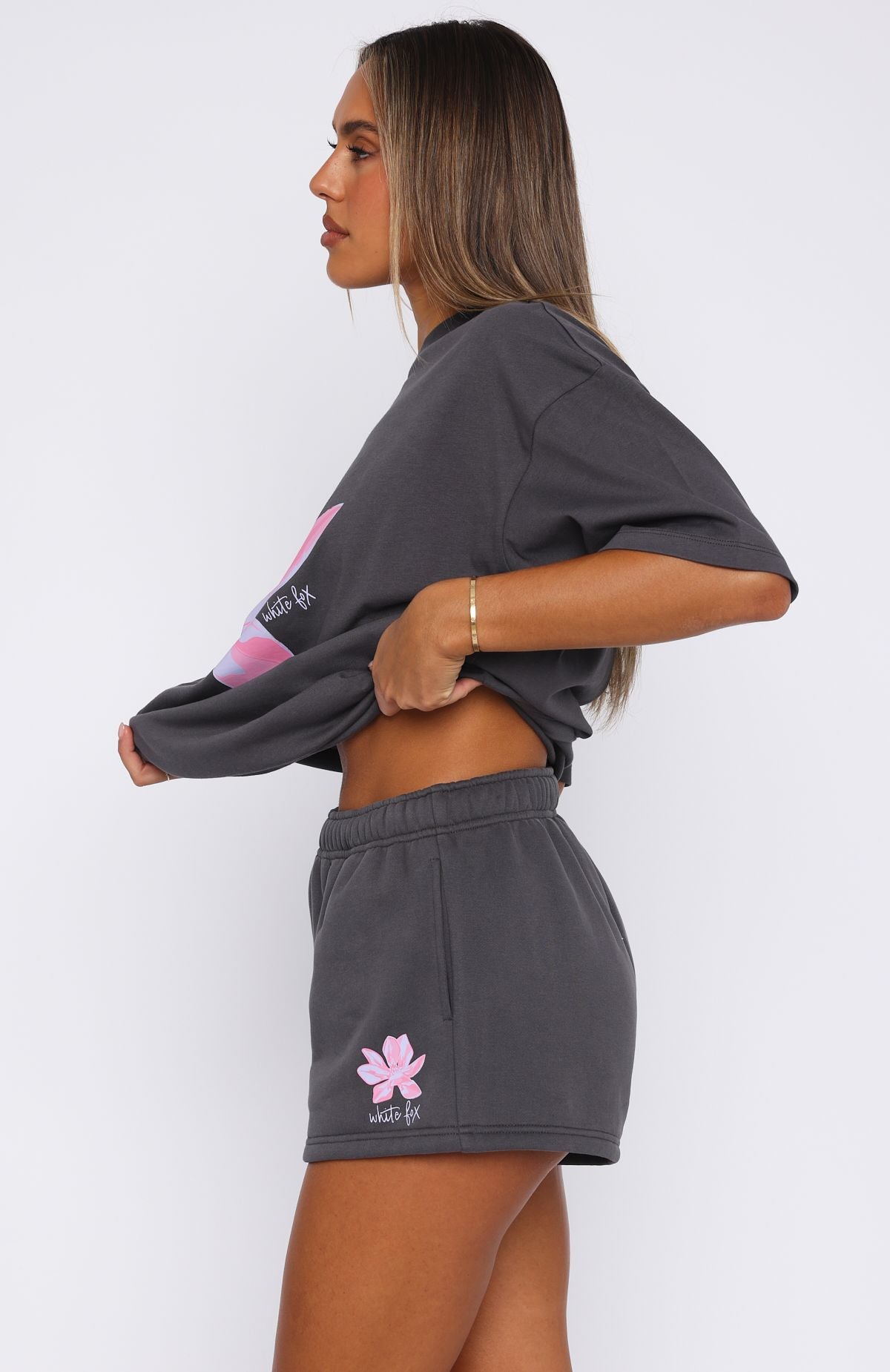 Pick You A Flower Lounge Shorts Volcanic - Image 3