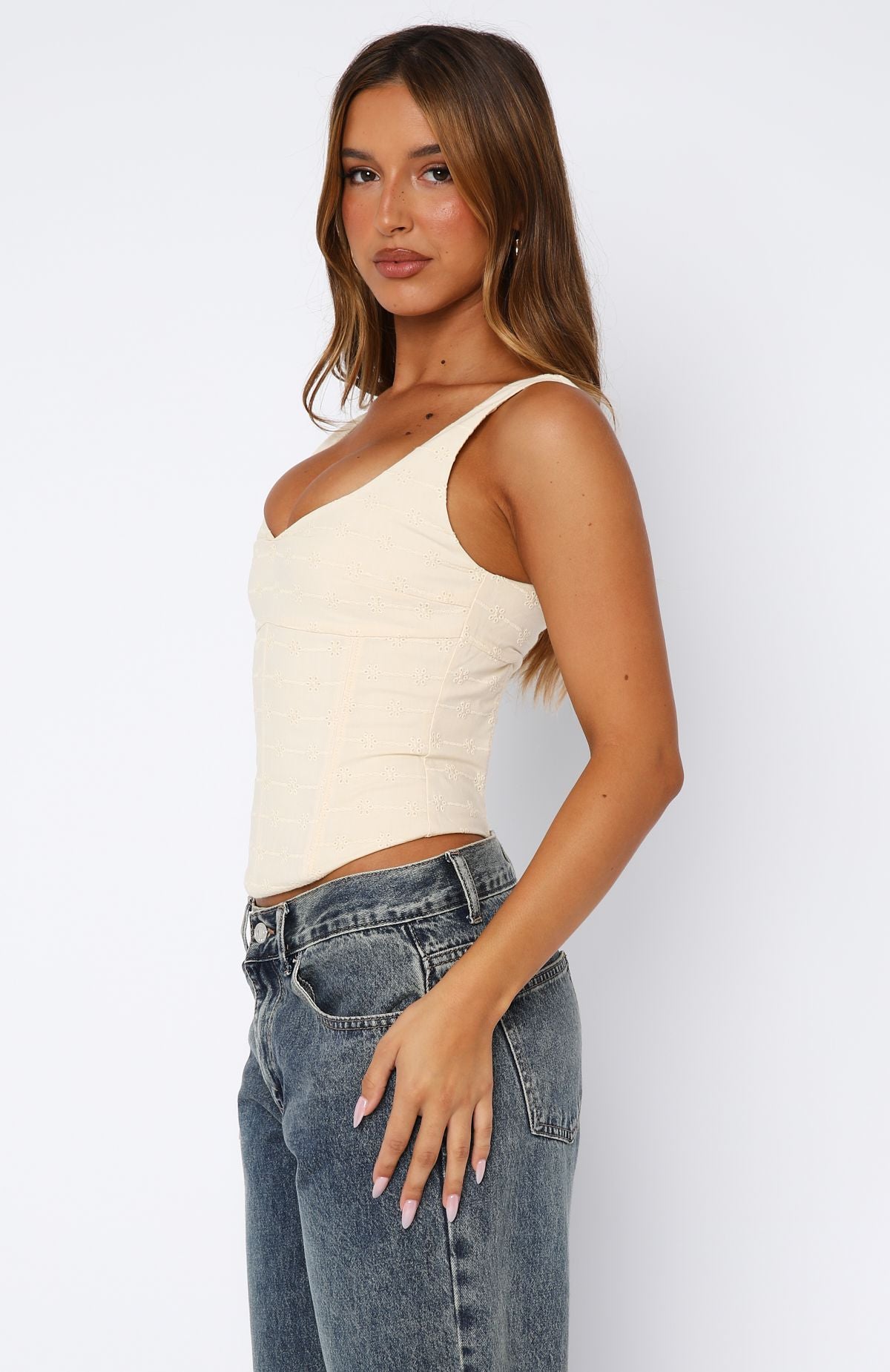 Staring At You Bustier Cream - Image 3