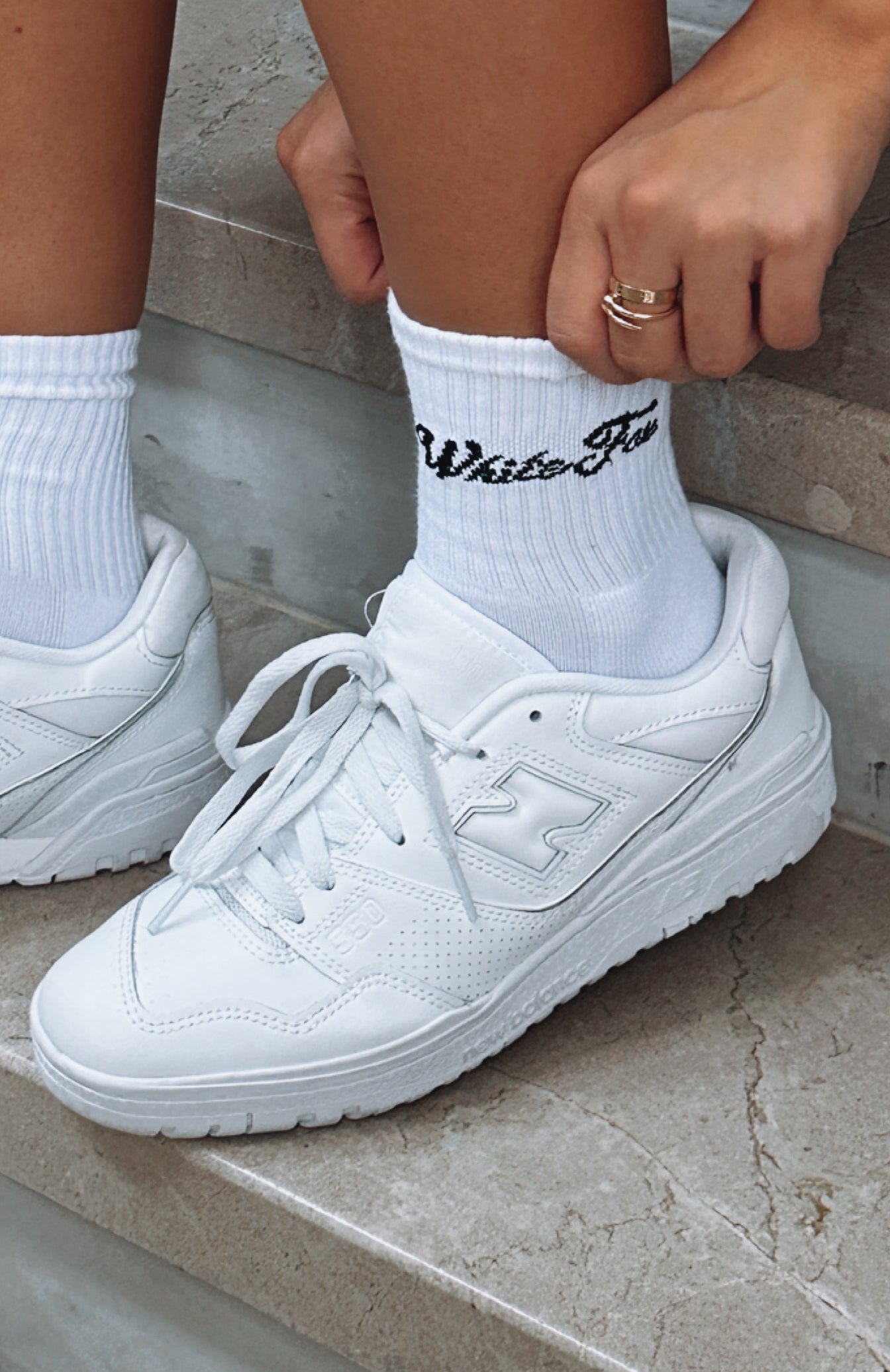 Season 7 Socks White