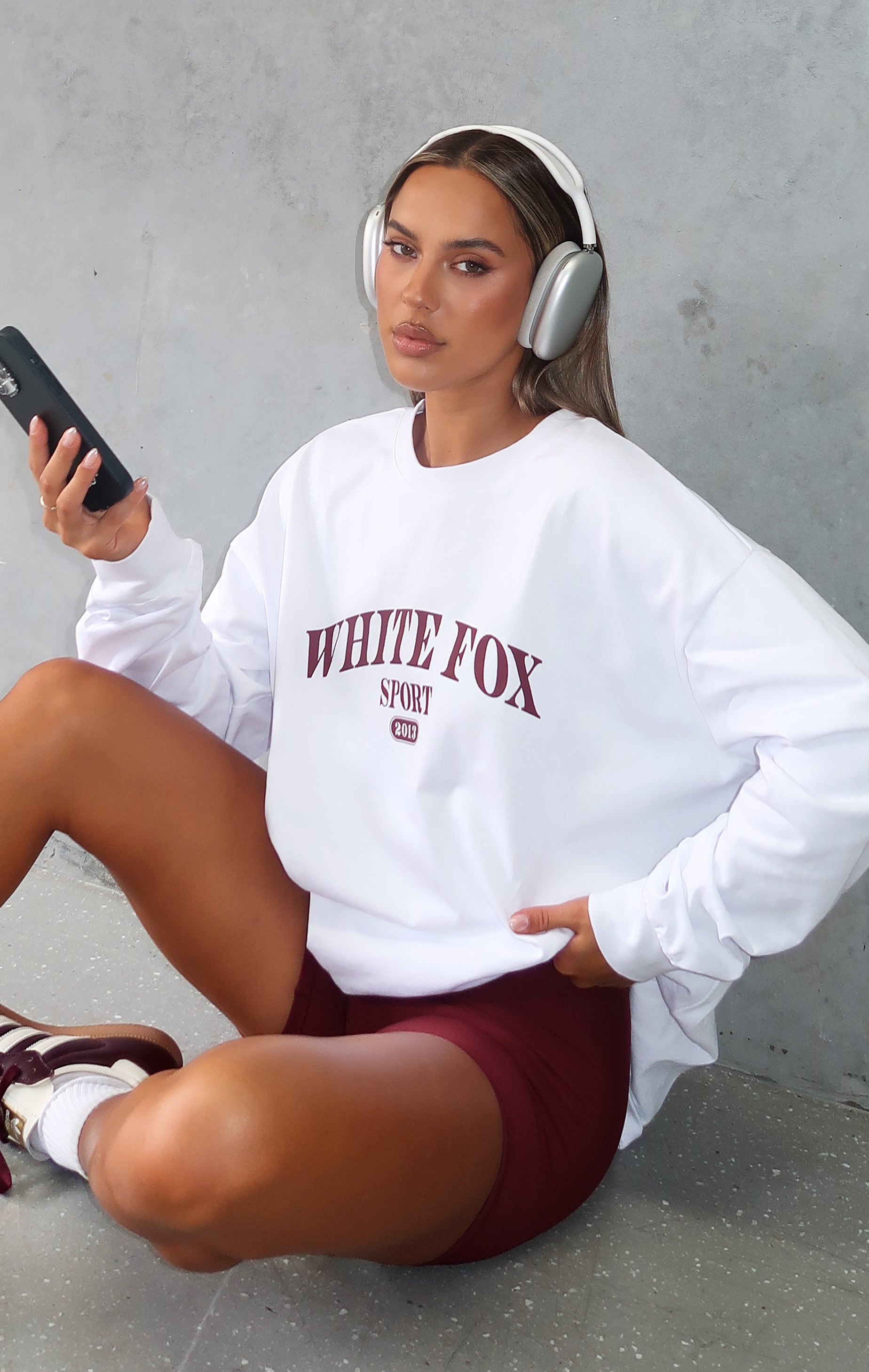 Stand With You Long Sleeve Oversized Tee White - Image 5