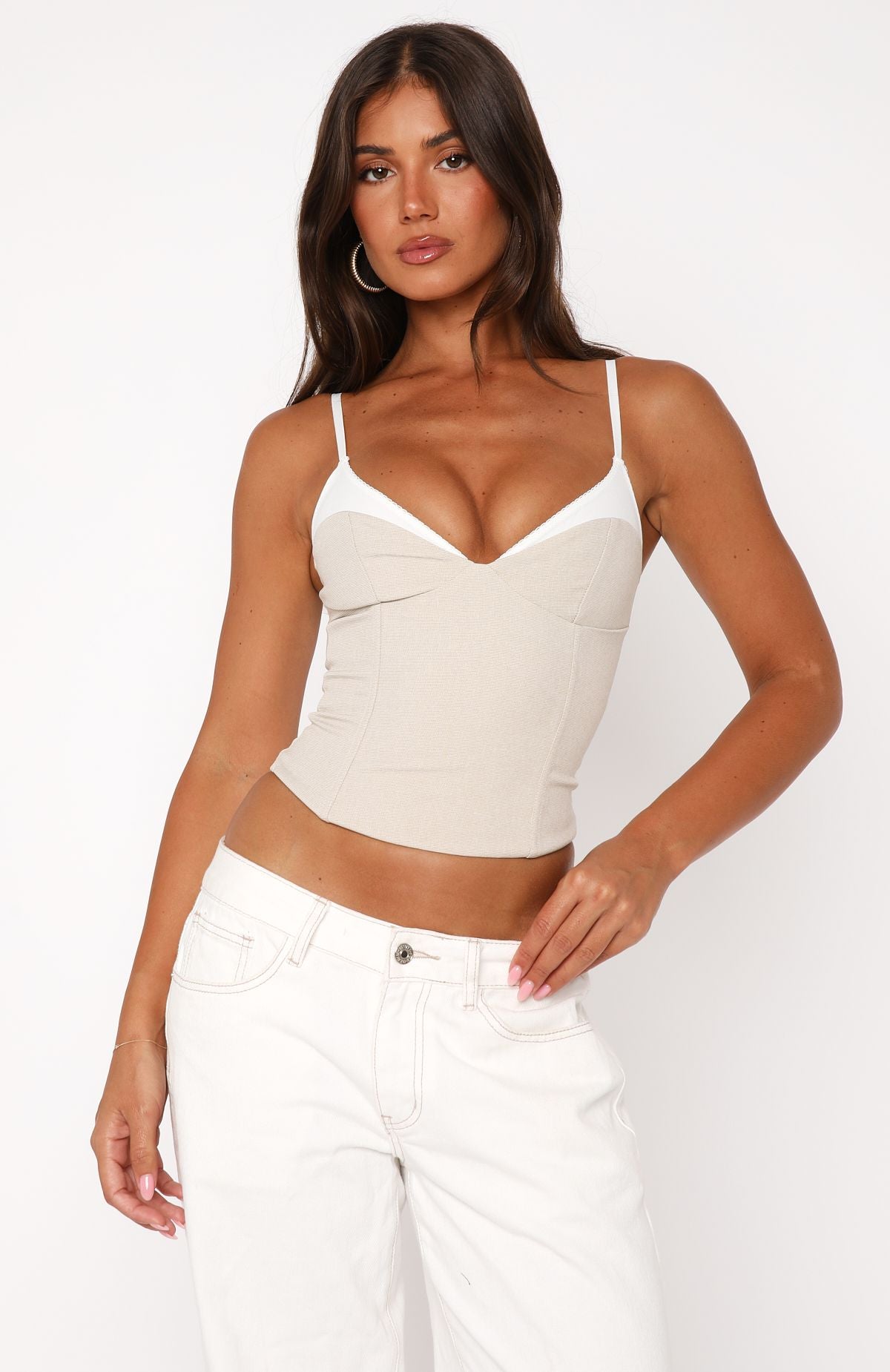 She's A Rebel Bustier Oatmeal - Image 2