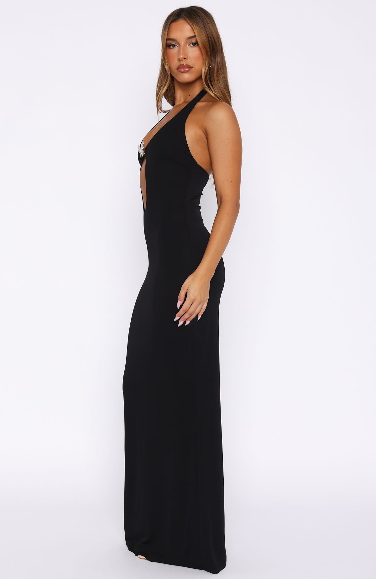 Never Be Friends Maxi Dress Black - Image 3