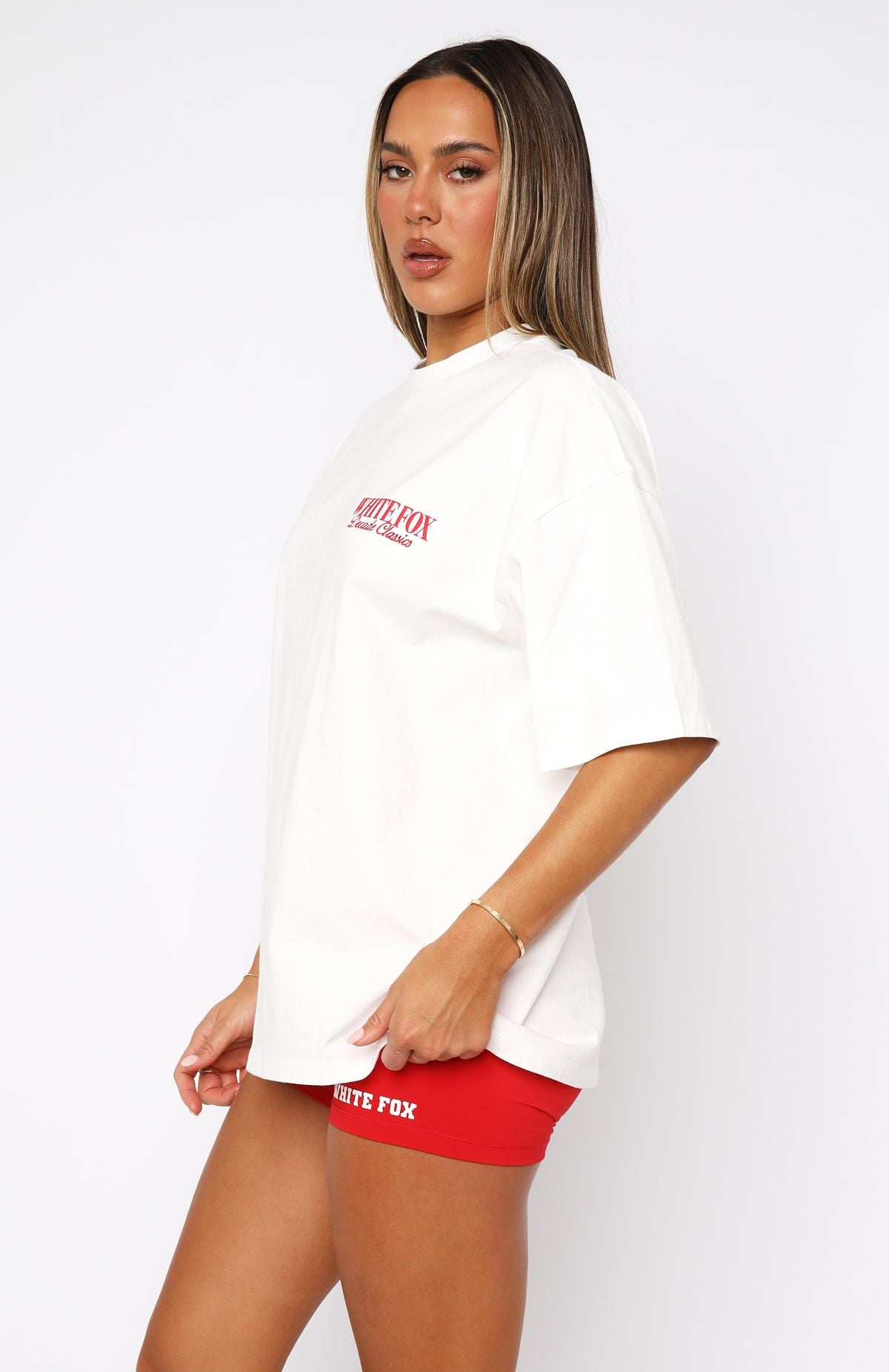 Decade Classics Essential Oversized Tee White - Image 4