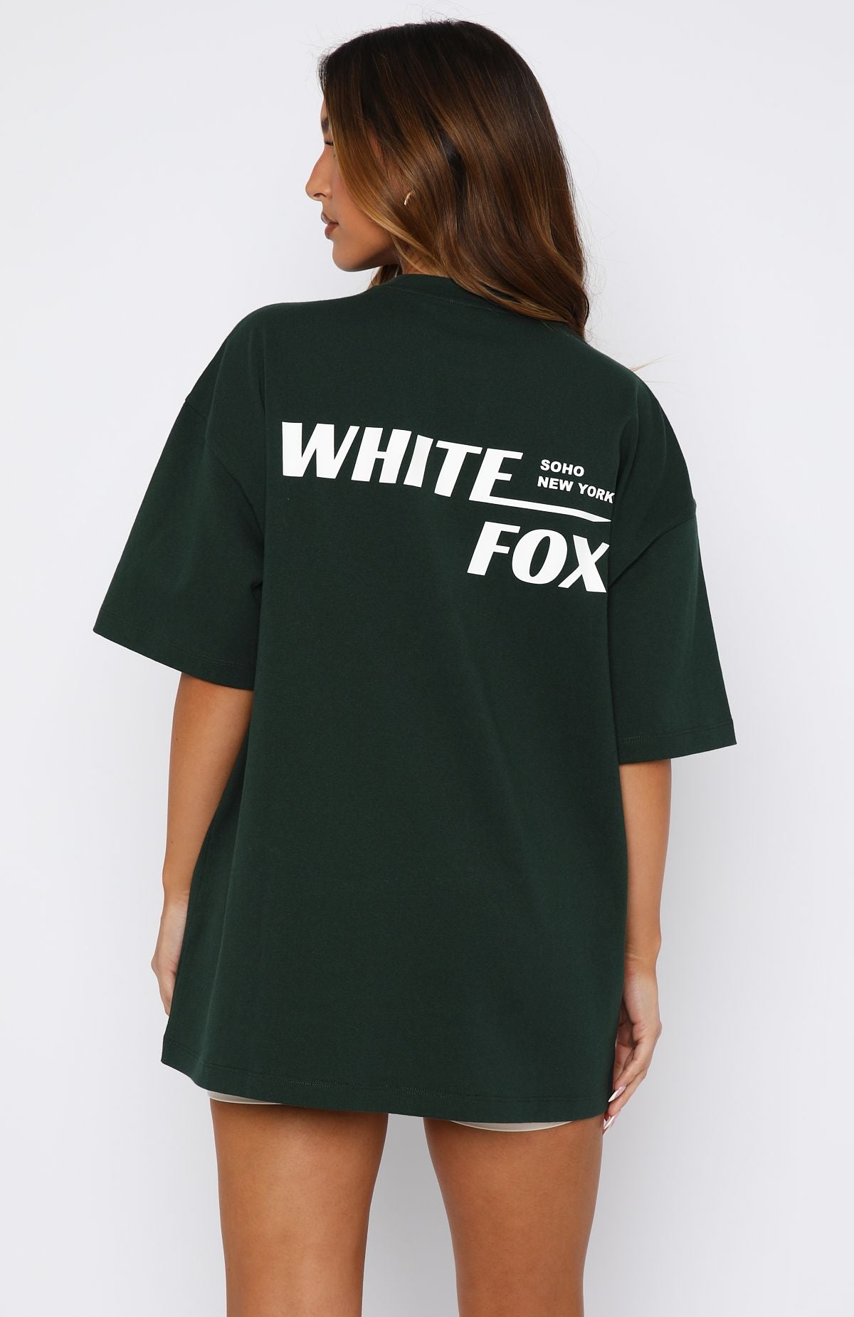 New York Archives Oversized Tee Forest Green - Image 5