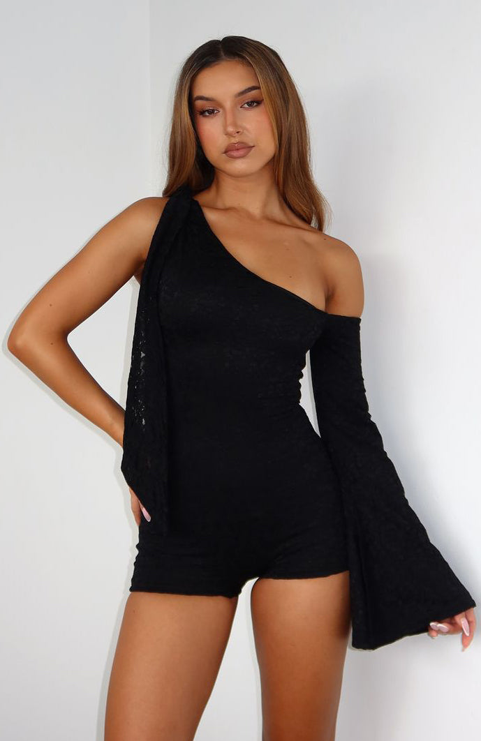 Lovers Delight Lace Playsuit Black - Image 6