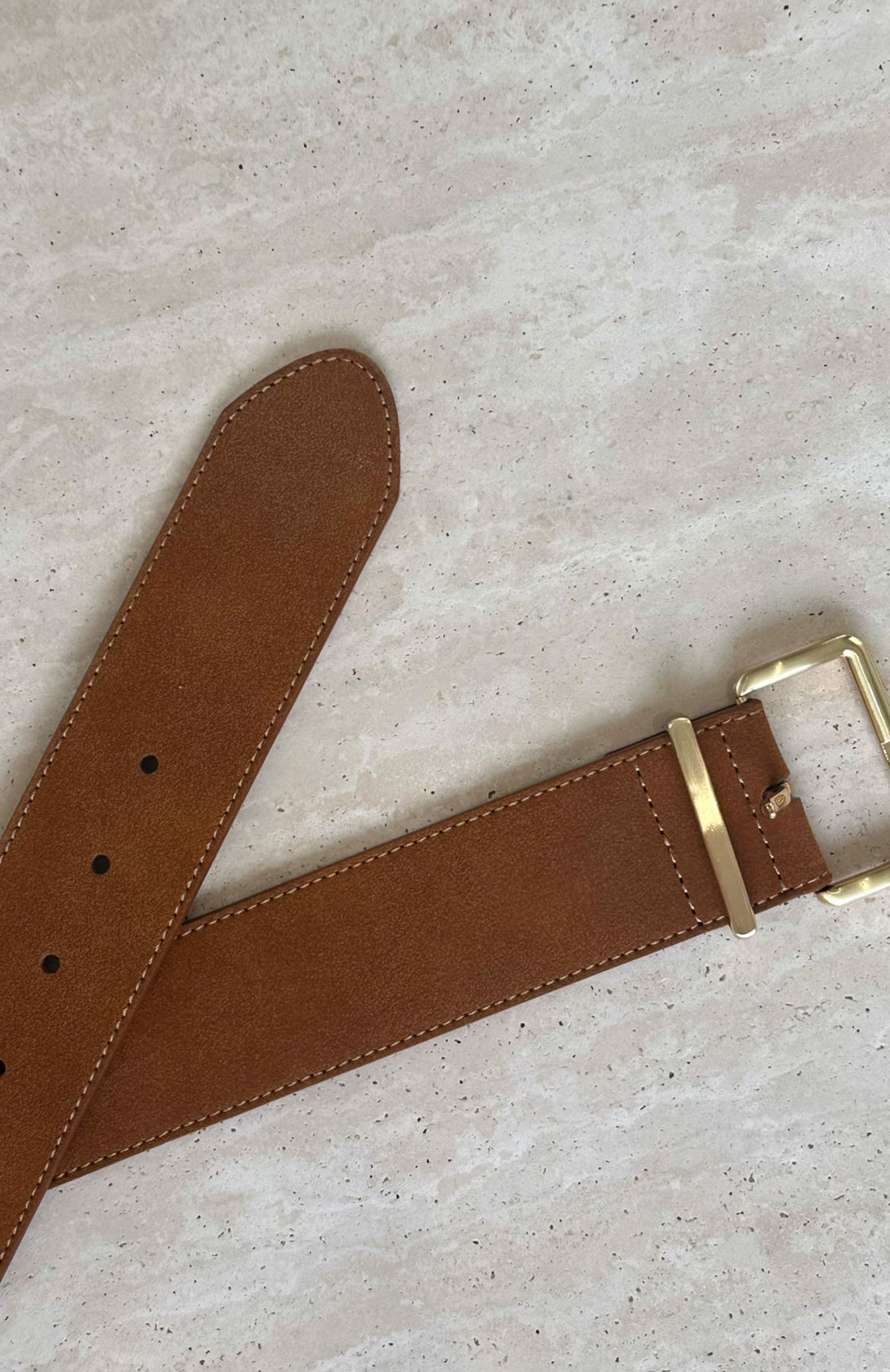 Robin Belt Tan Faux Suede - Image 2