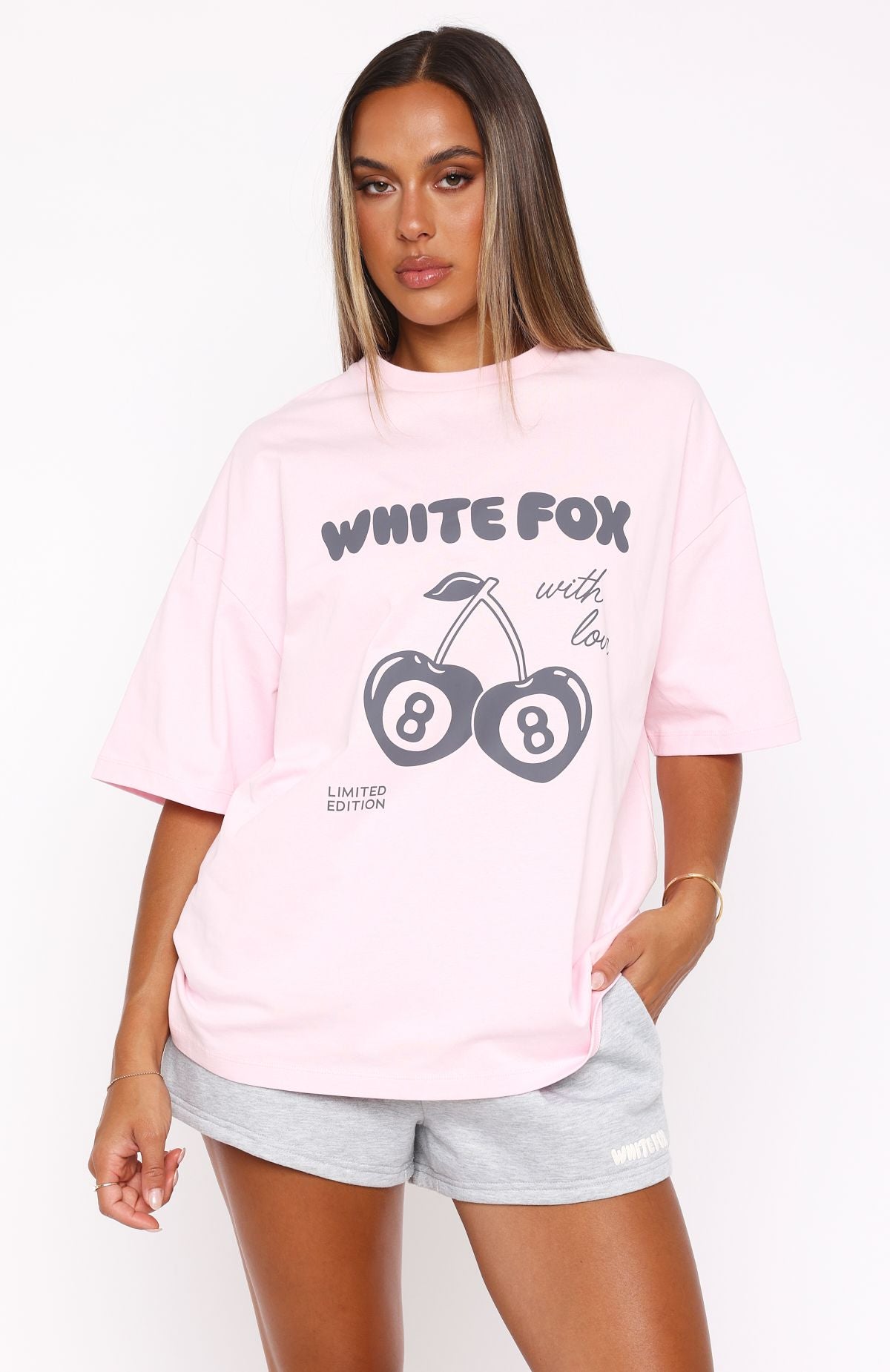 With Love In The Moment Oversized Tee Pink - Image 2