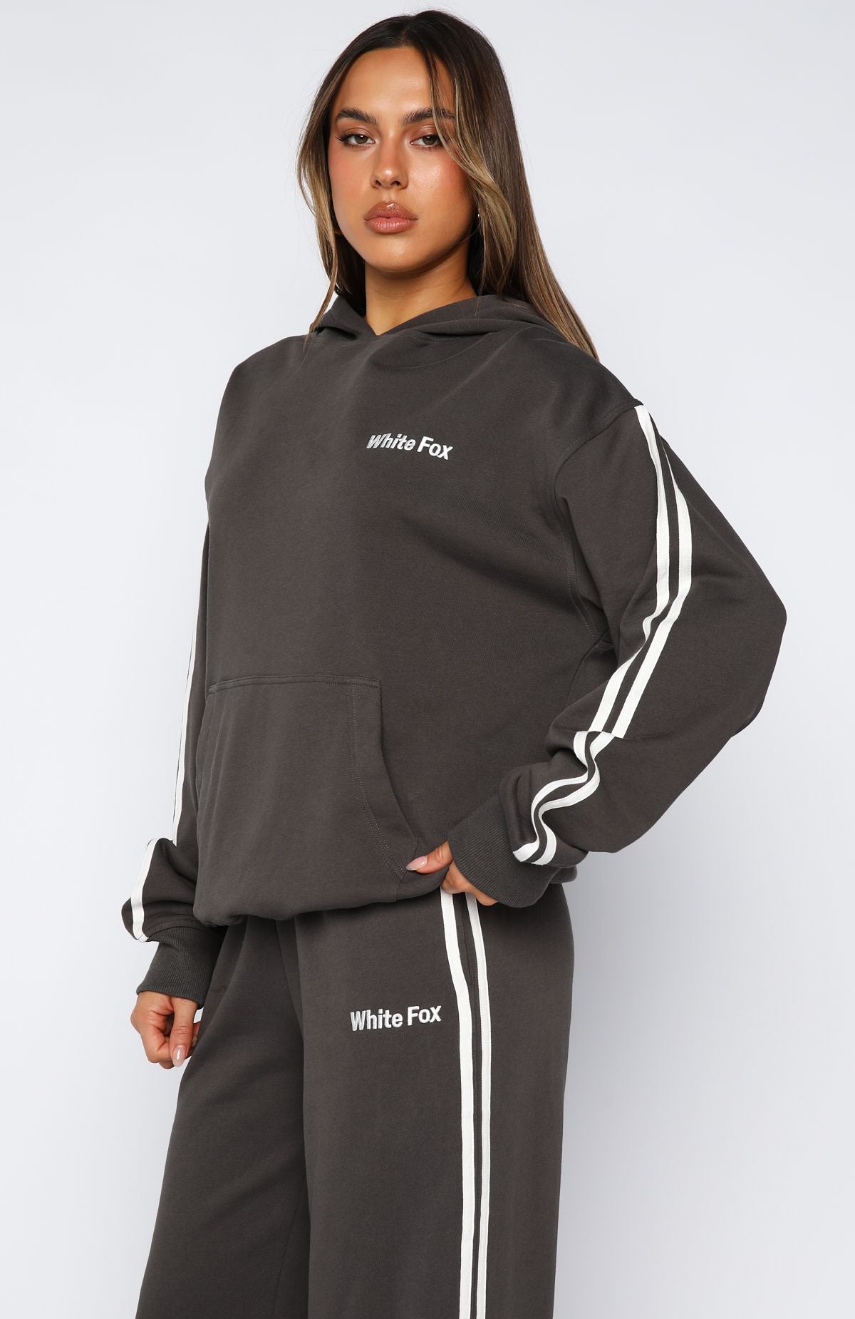 Star Student Oversized Hoodie Charcoal - Image 3