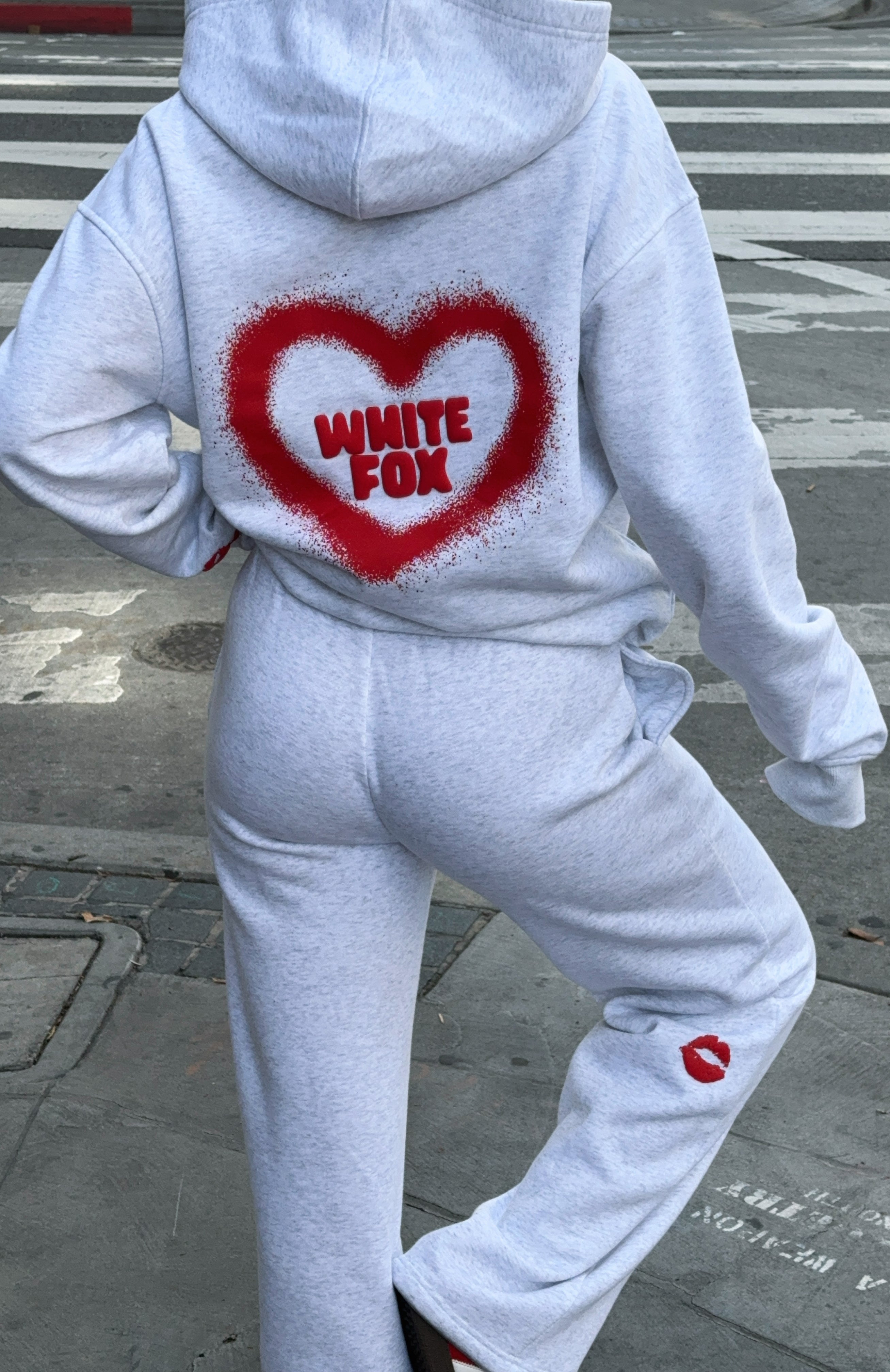 11th Street City Girl At Heart Wide Leg Sweatpants Cherry Glaze - Image 6