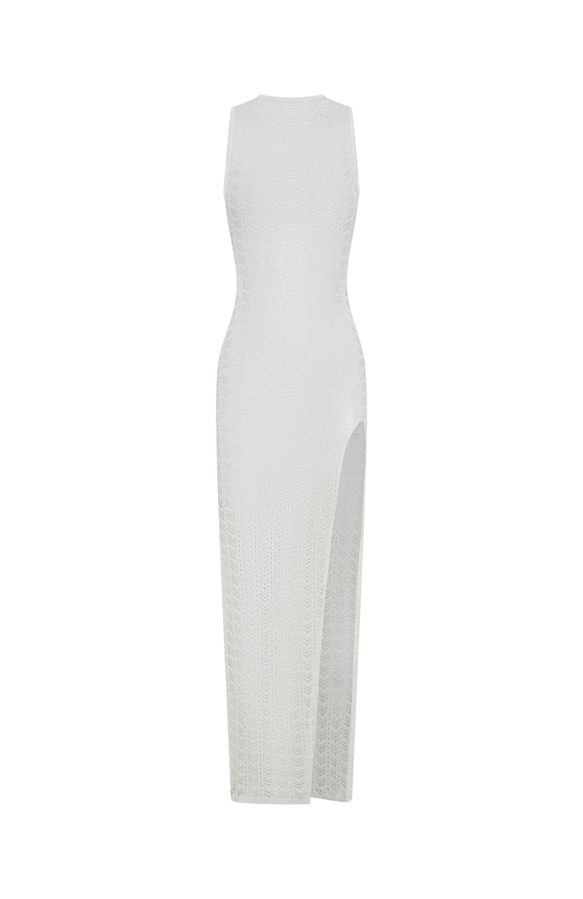 Can't Stop Won't Stop Knit Maxi Dress Off White - Image 5