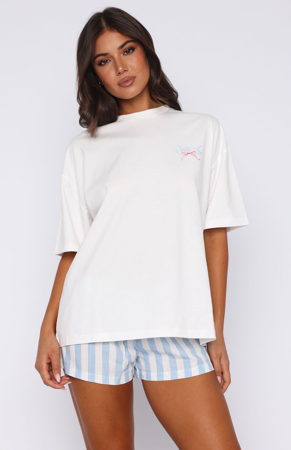Fresh Only Pyjama Oversized Tee White - Image 2
