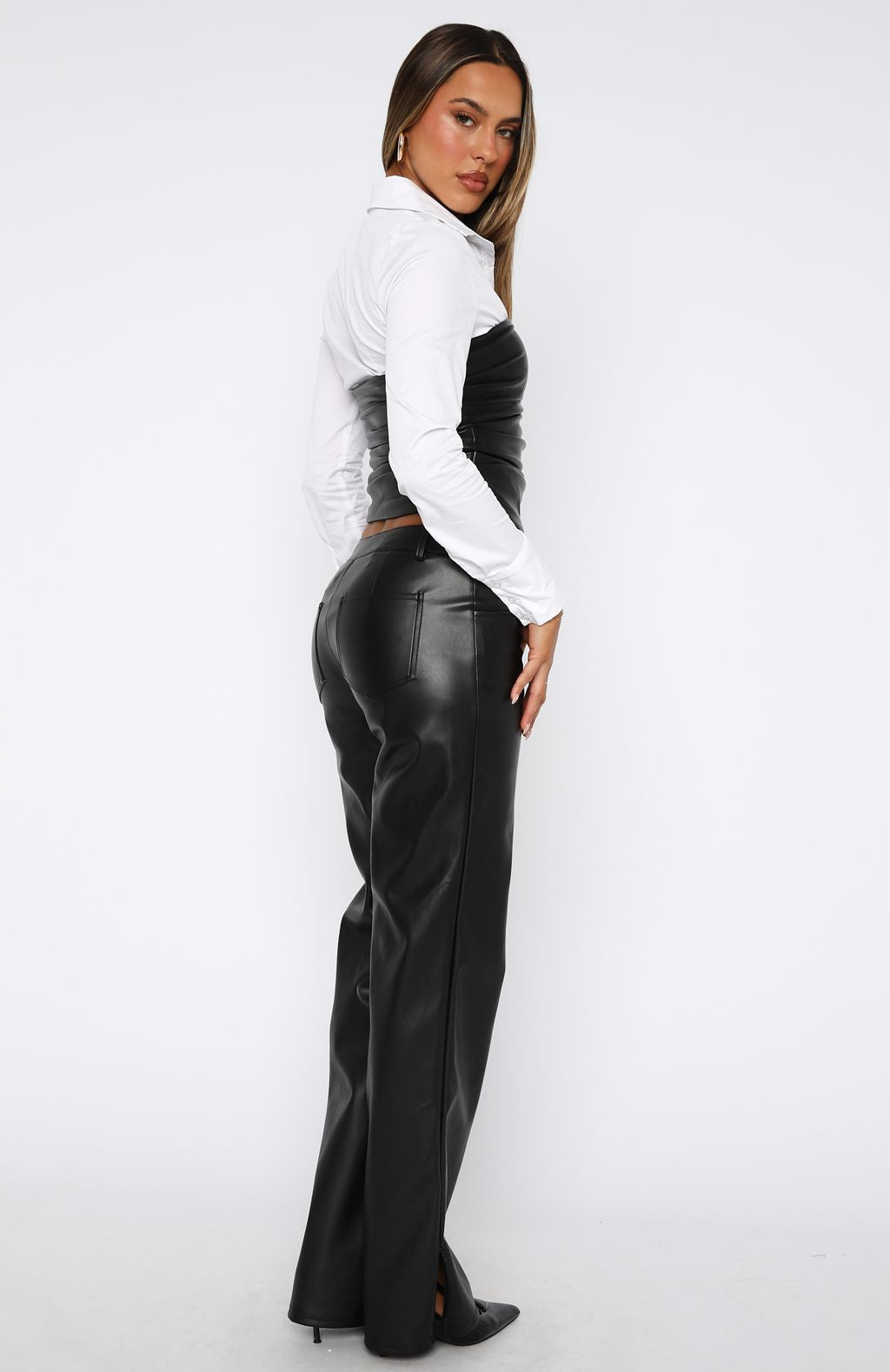 Hopeful For Today PU Pants Black - Image 4