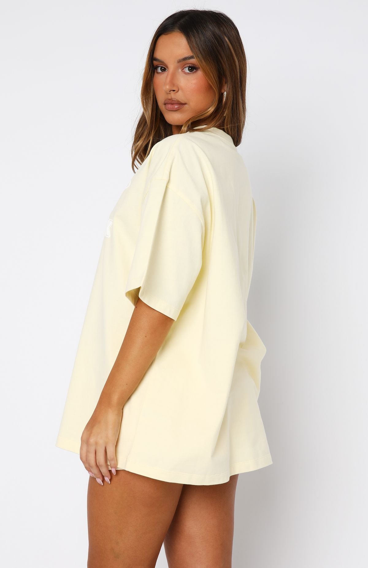 Ready To Go Oversized Tee Lemon - Image 4