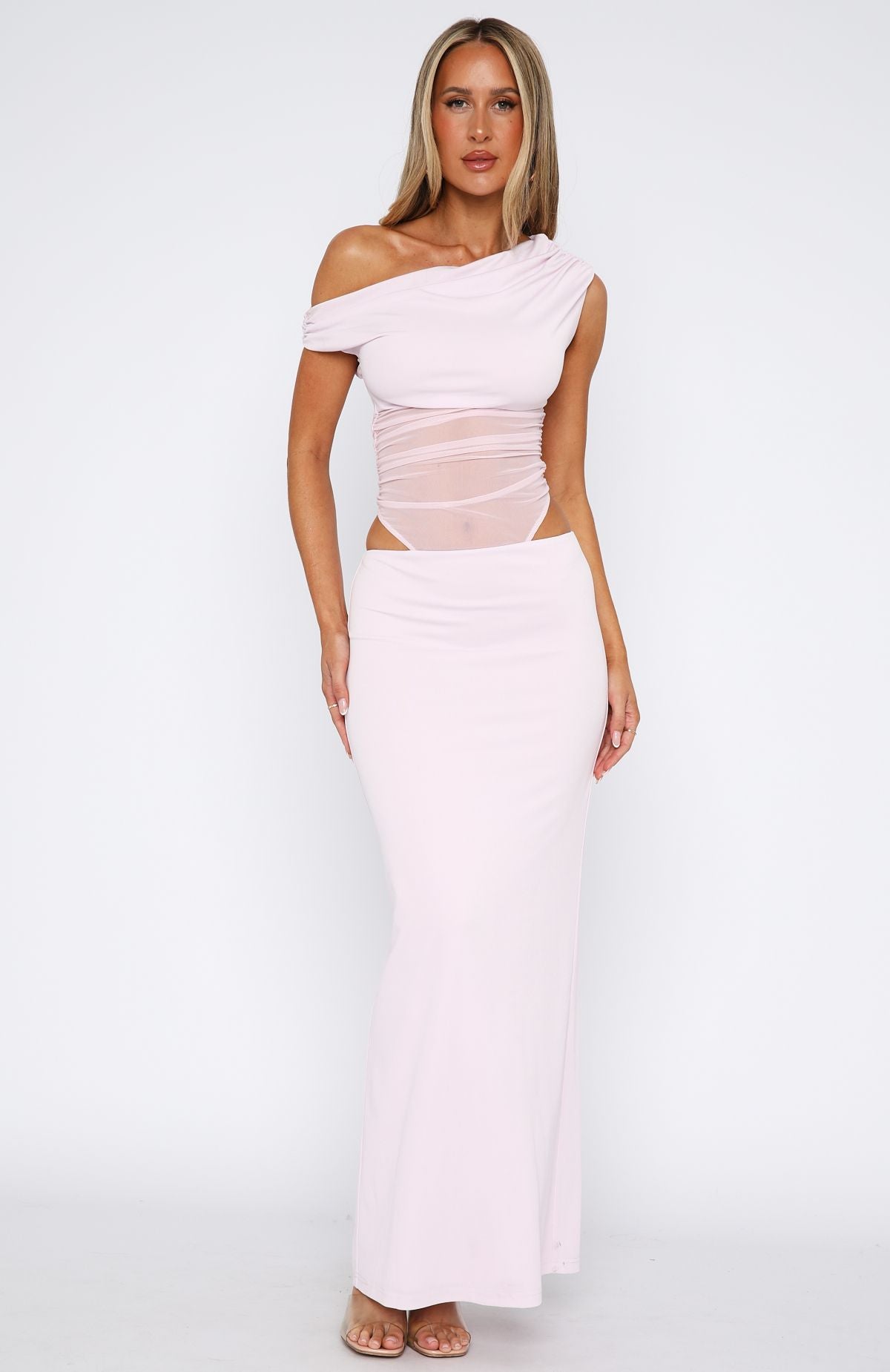 Girls Night Maxi Dress Baby Pink - Image 3
