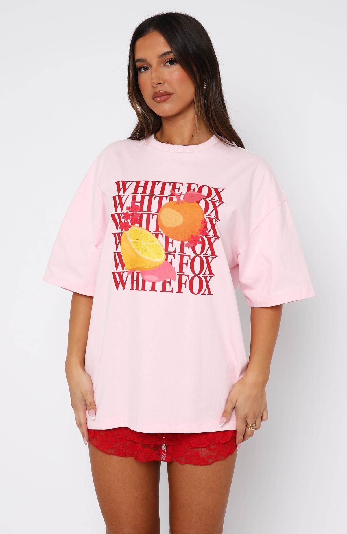 Oh So Sweet Oversized Tee Pink - Image 2