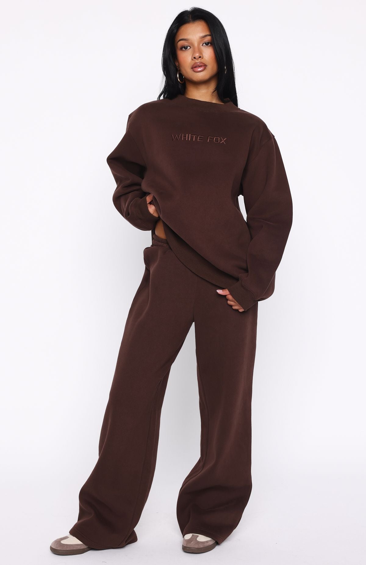 Stay Lifted Oversized Sweater Bitter Chocolate - Image 5