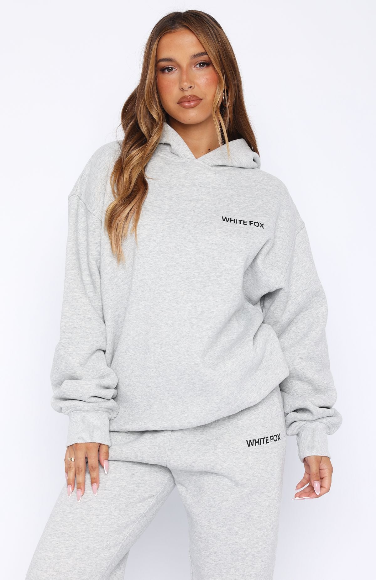 Core Classic Oversized Hoodie Dark Grey Marle - Image 3