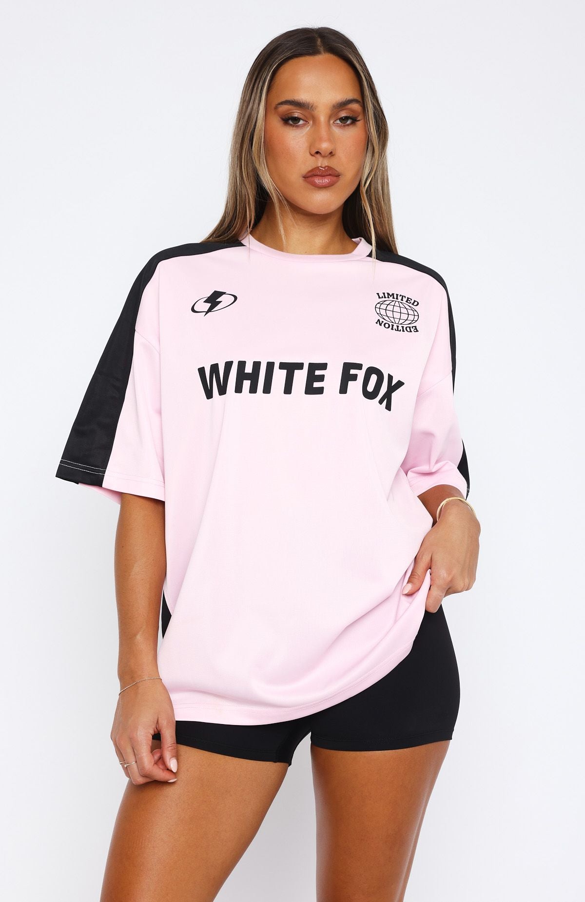 Checking Up On You Oversized Jersey Light Pink - Image 2