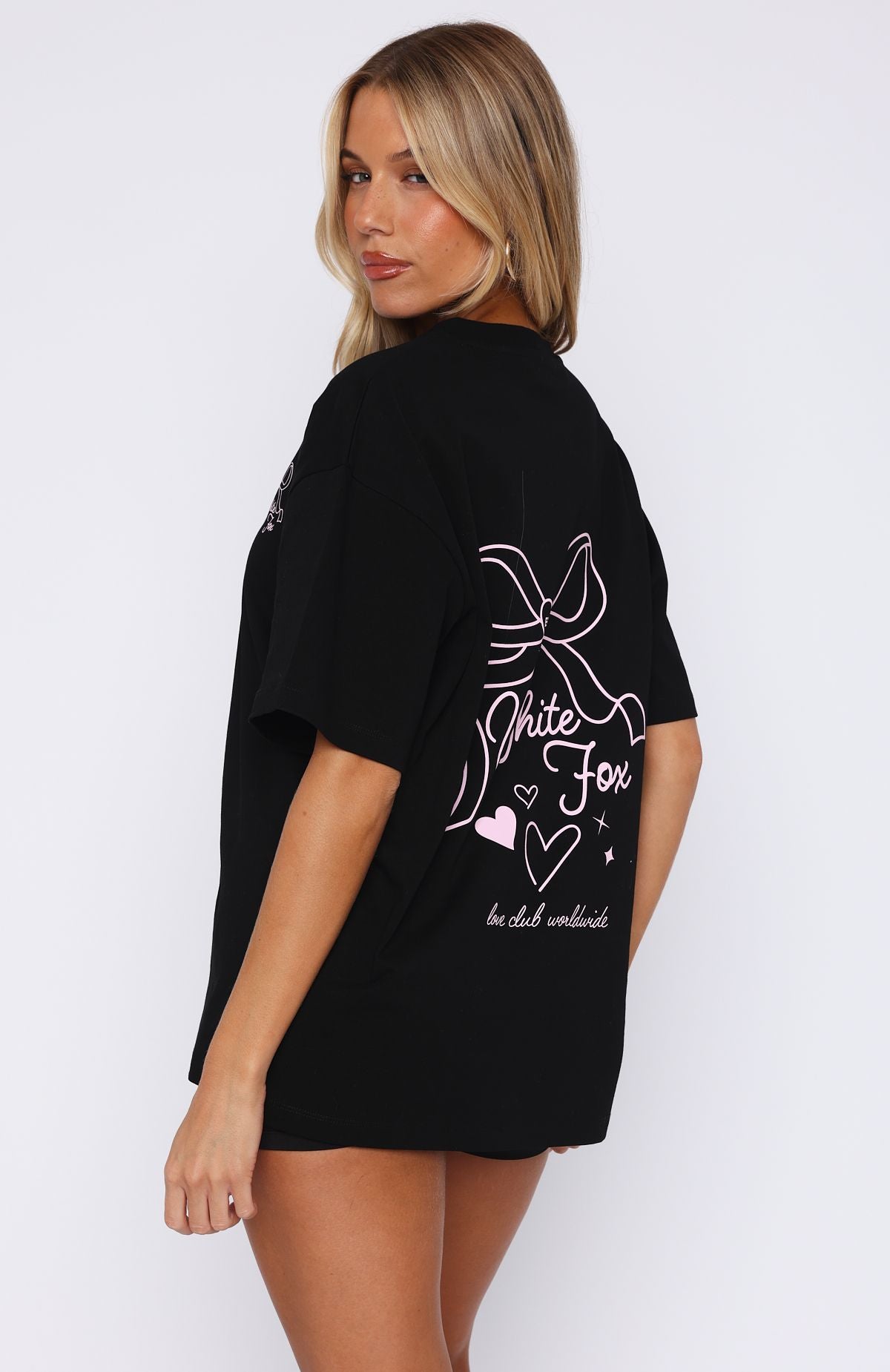 Love You Forever Oversized Tee Black - Image 4