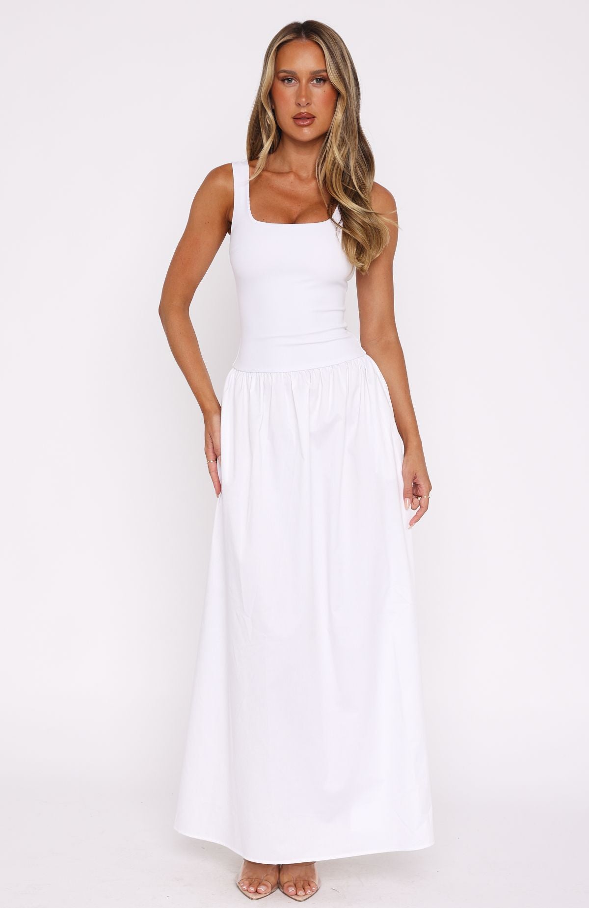 Summer Delight Maxi Dress White - Image 2