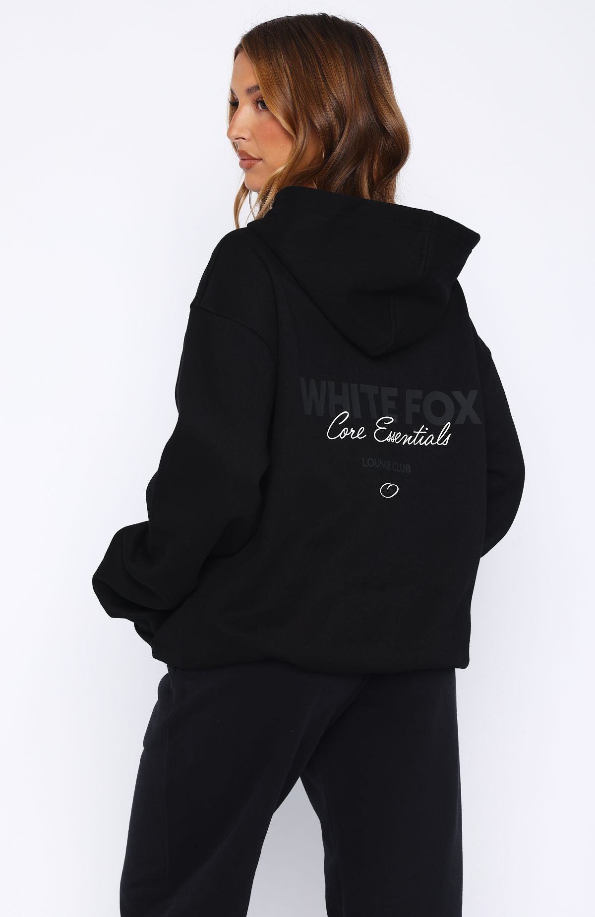 Core Essentials Oversized Hoodie Black - Image 5