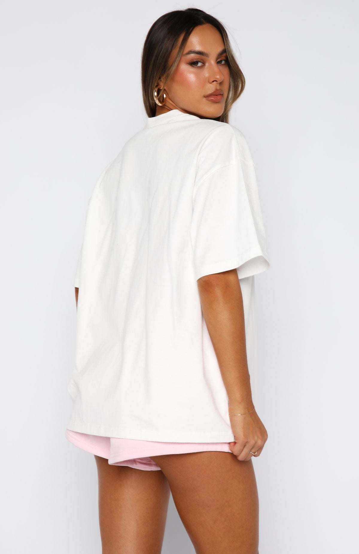 Permanent Love Oversized Tee White - Image 4