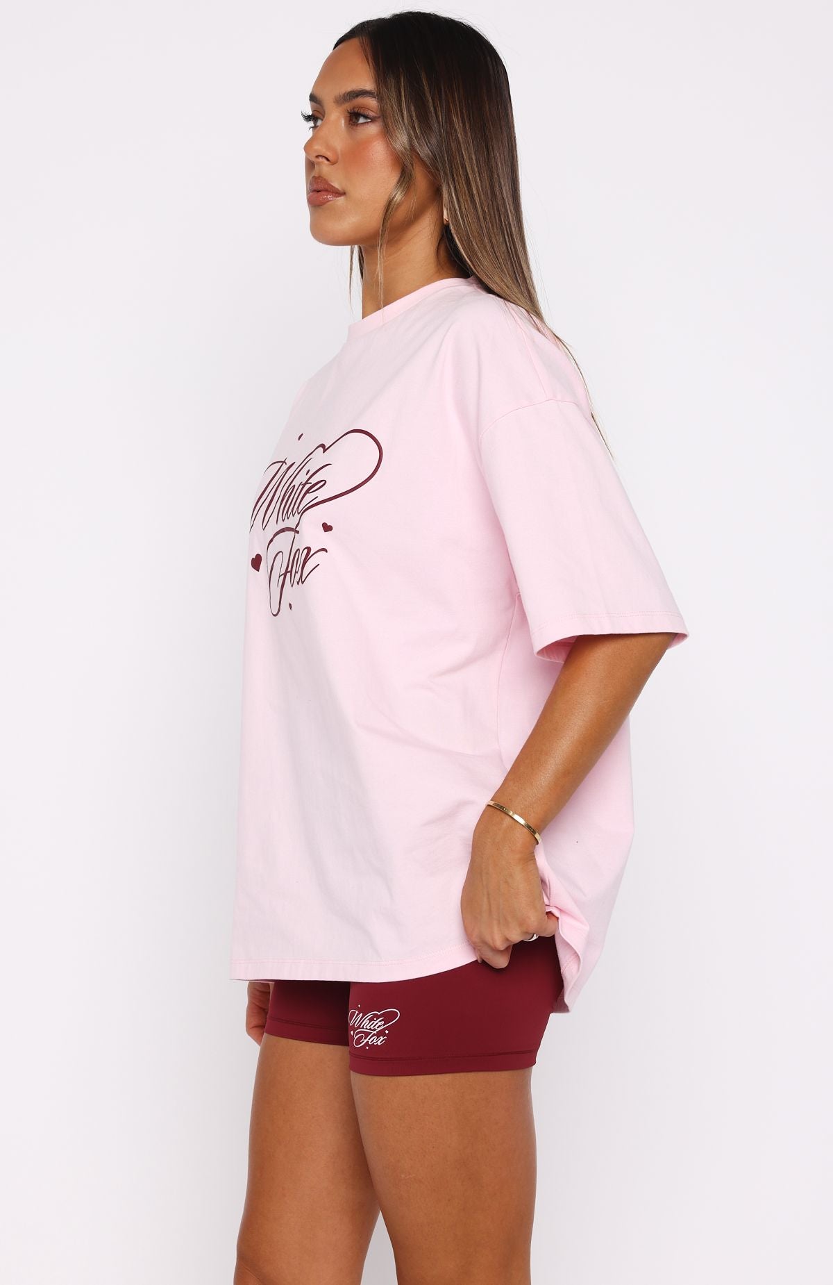 Love You Regardless Oversized Tee Pink - Image 3