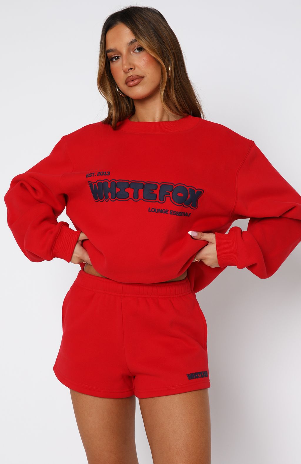 Give It A Try Lounge Shorts Red - Image 2