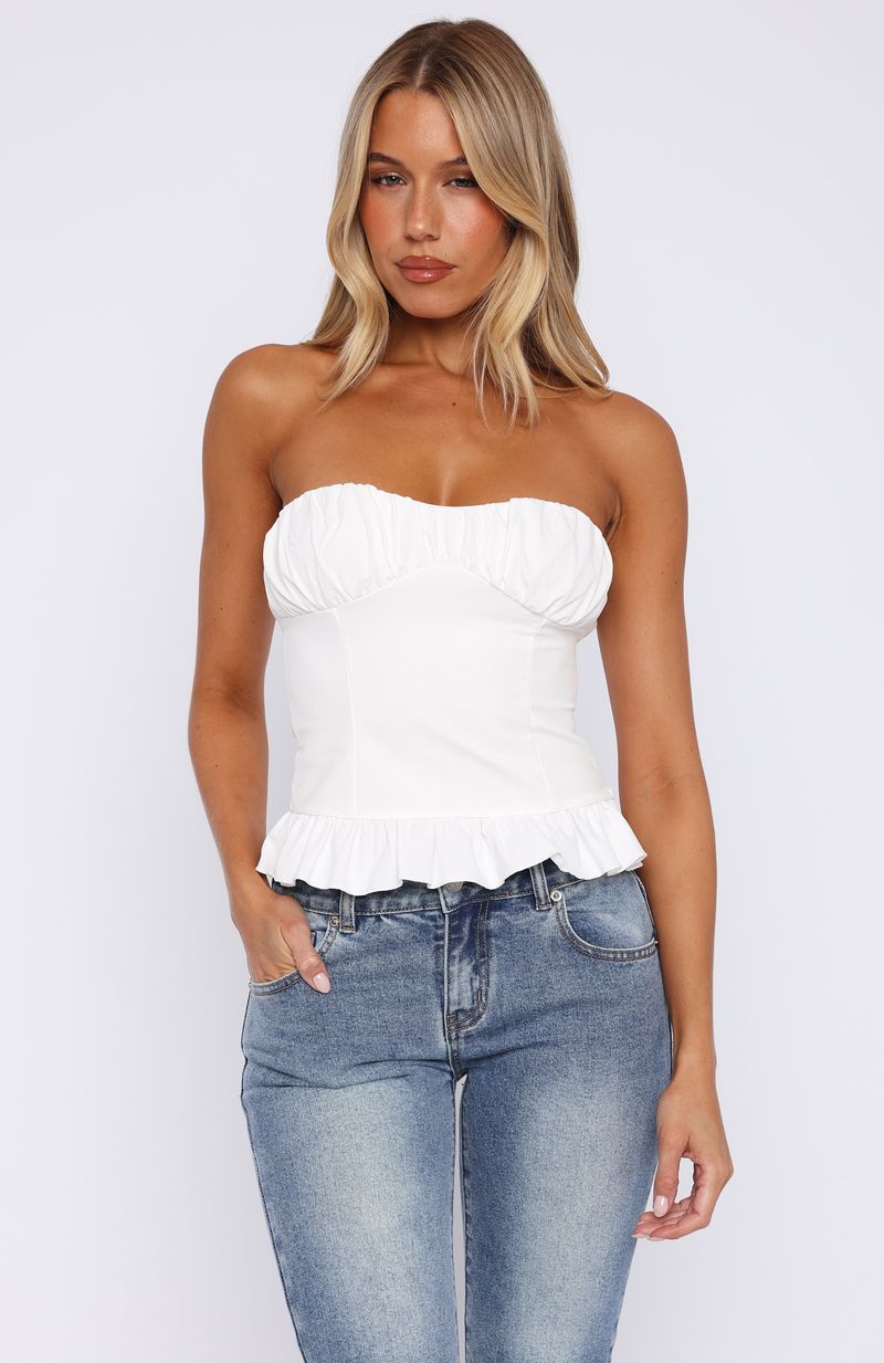 All For You Strapless Top Off White - Image 2