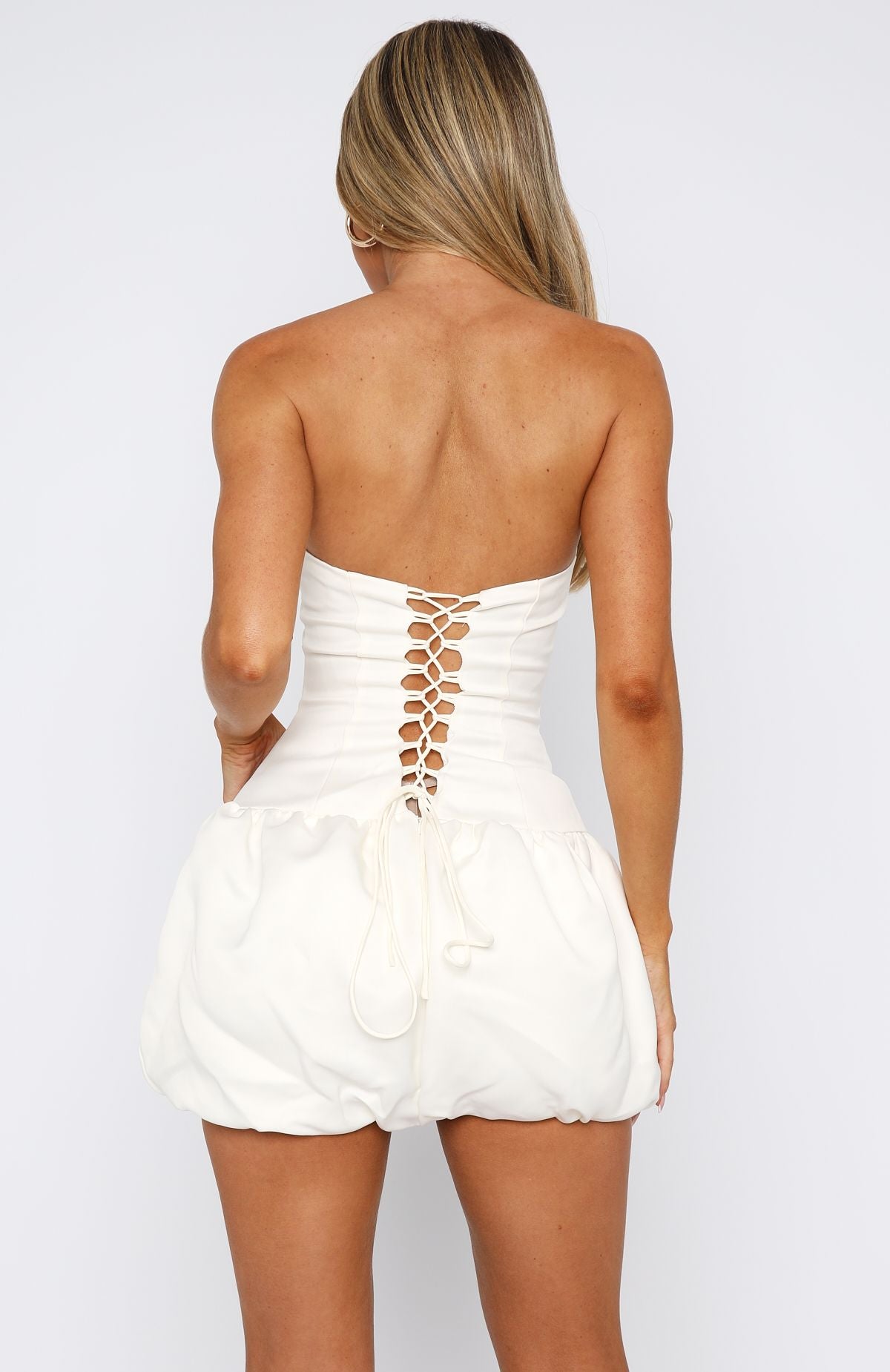 Sunshine Serenade Mini Dress Cream - Image 5