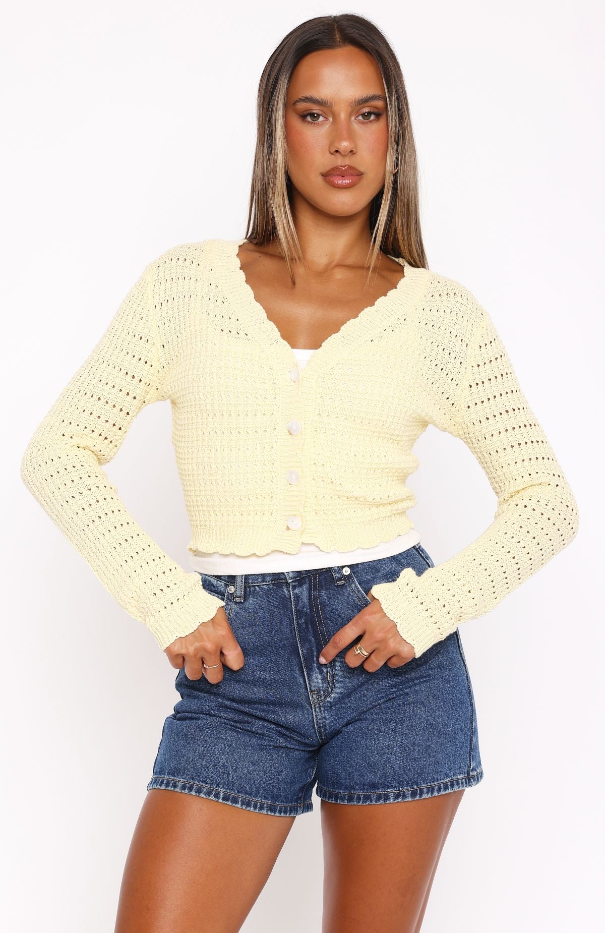 Just Forget About It Long Sleeve Top Lemon - Image 2