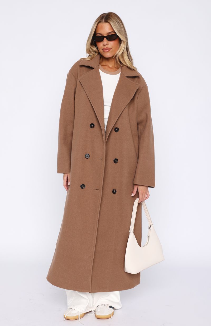 Modern Edge Oversized Coat Caramel - Image 2
