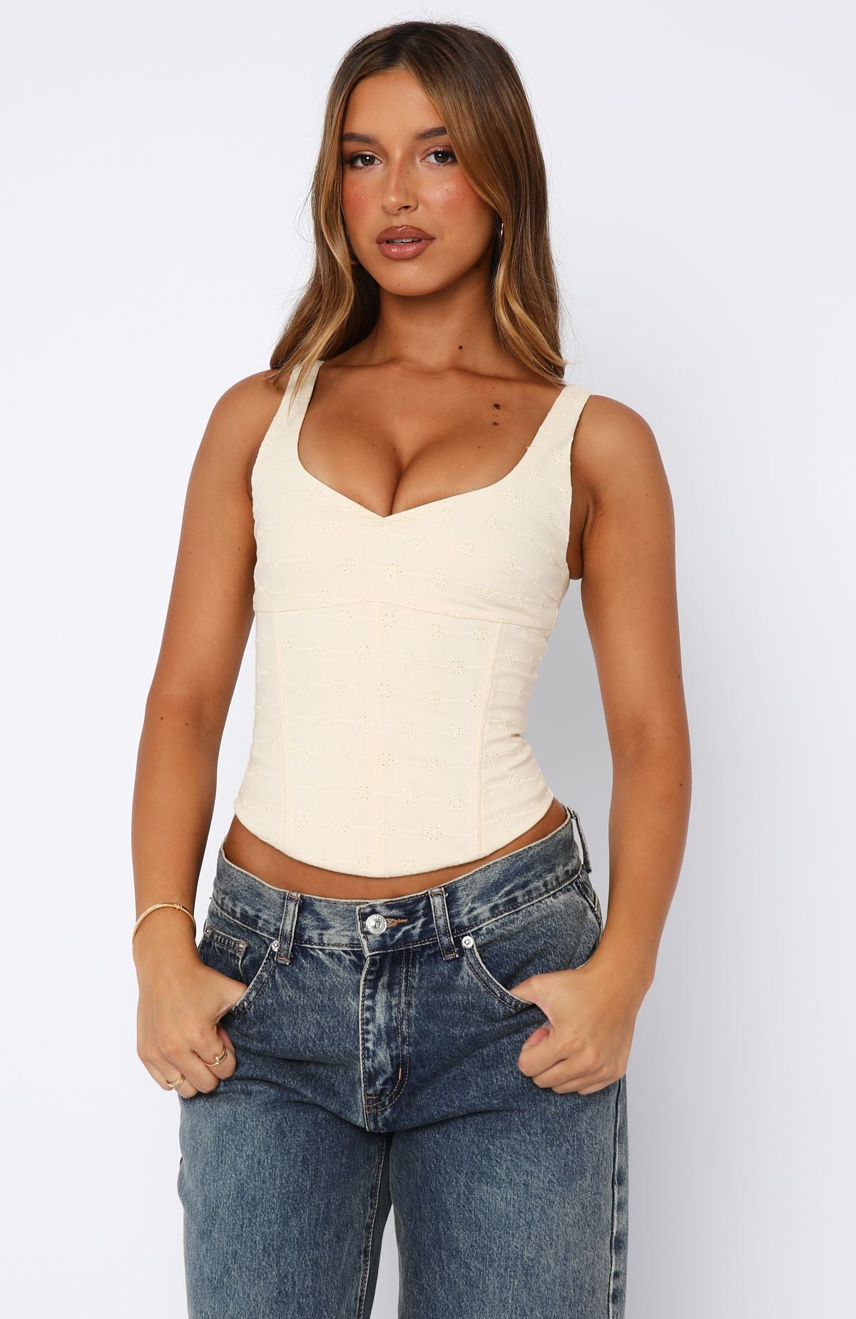 Staring At You Bustier Cream - Image 2