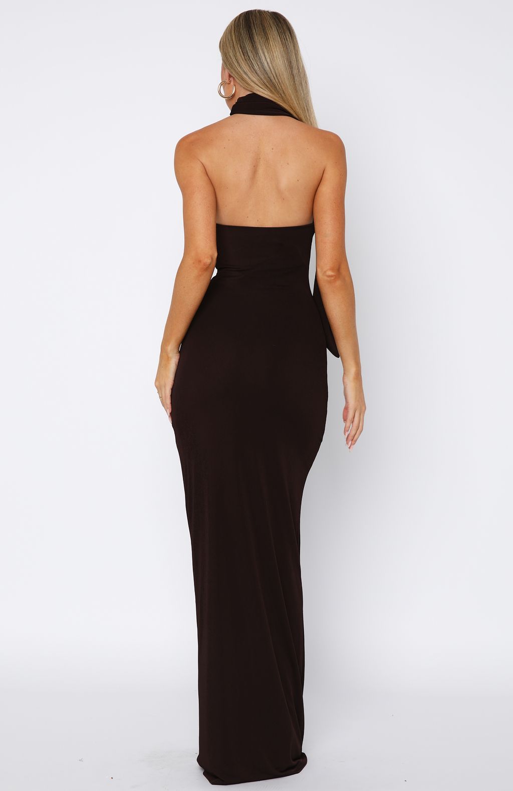 Sugar High Maxi Dress Chocolate - Image 4