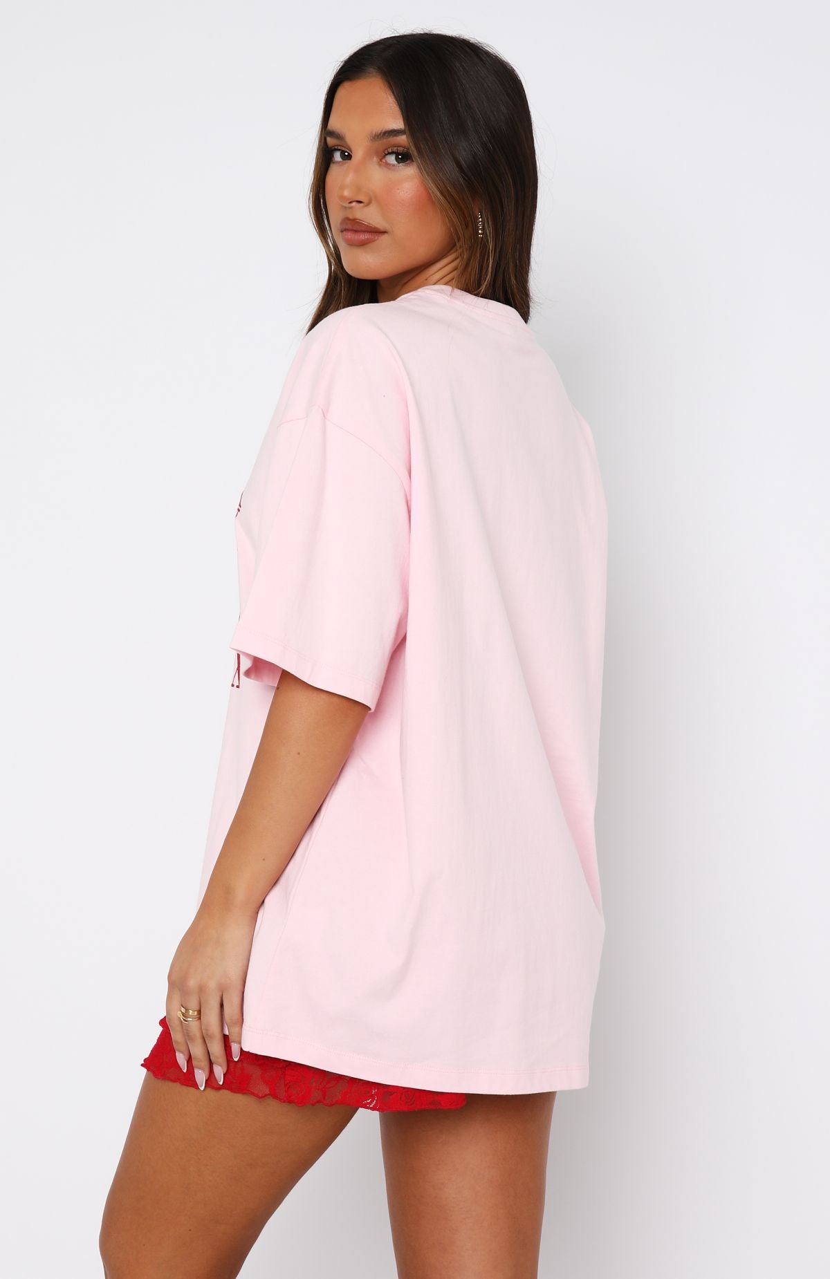 Oh So Sweet Oversized Tee Pink - Image 4