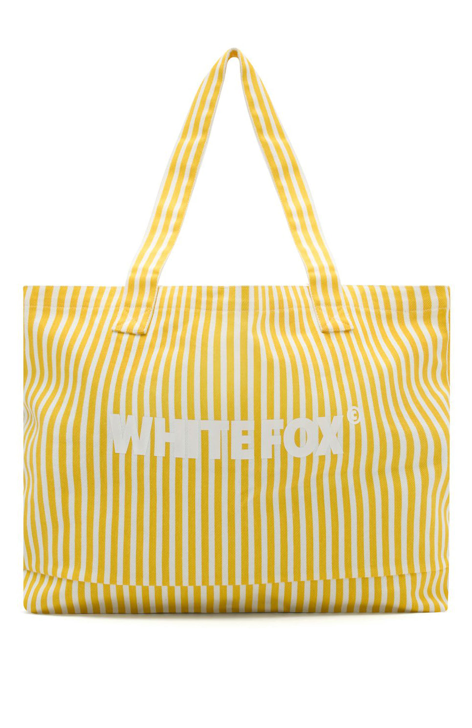 Straight Lines Tote Bag Yellow Stripe - Image 2