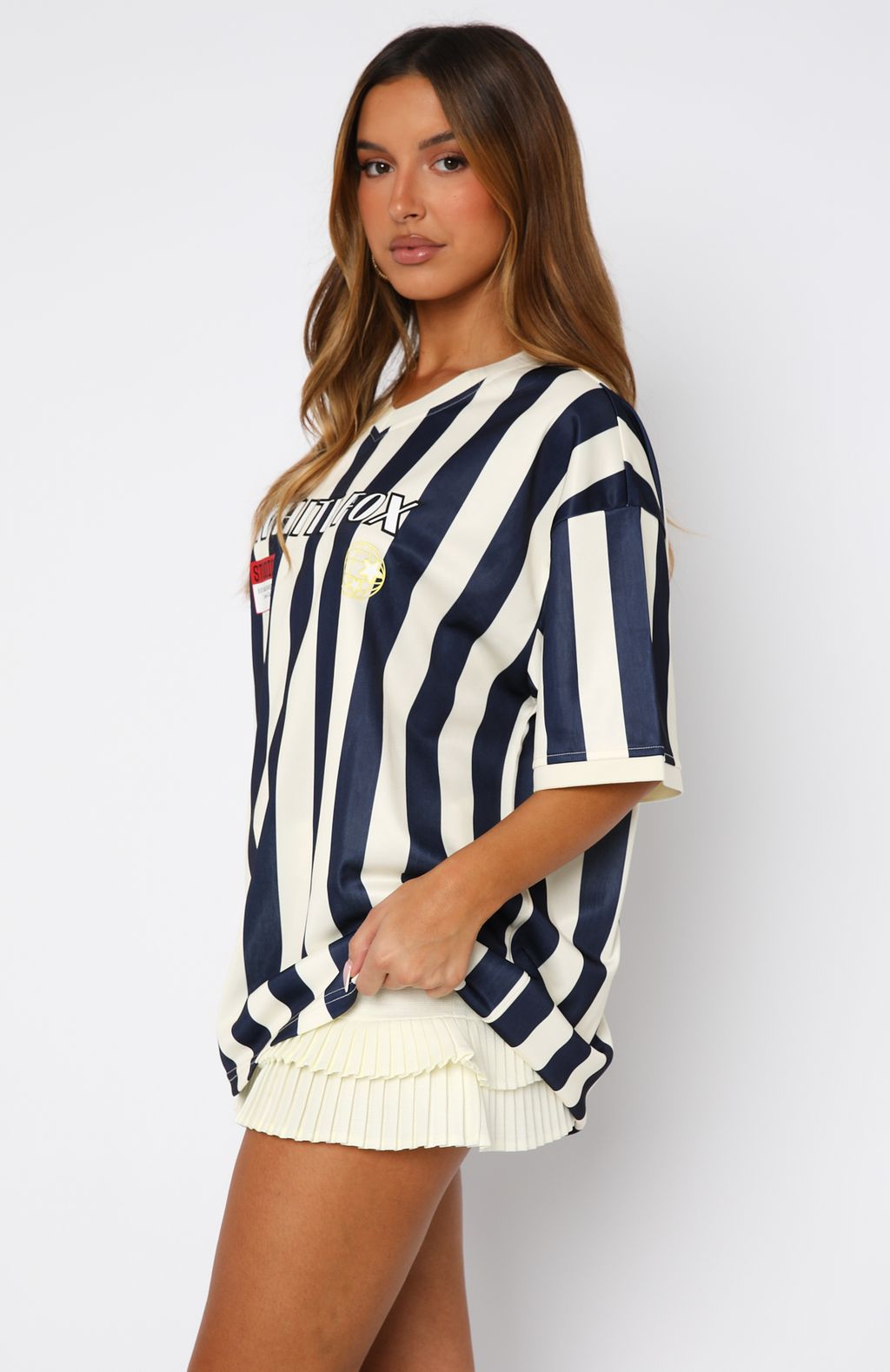 Let's Just Leave Oversized Jersey Navy - Image 3