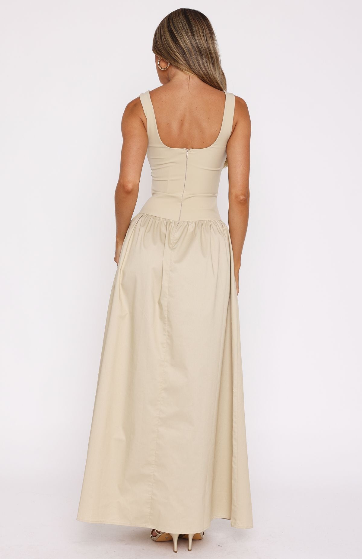 Summer Delight Maxi Dress Stone - Image 4