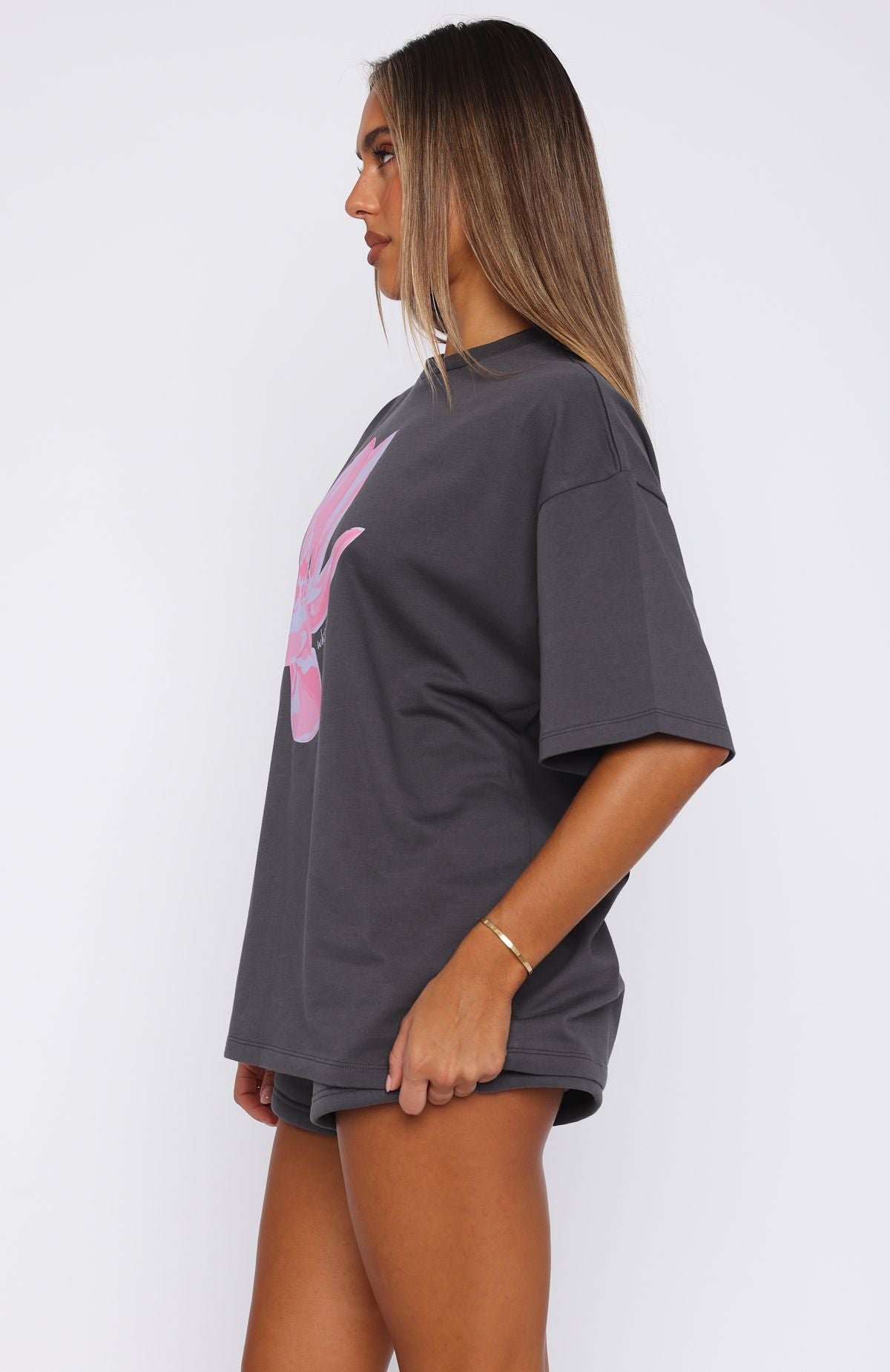 Pick You A Flower Oversized Tee Volcanic - Image 3