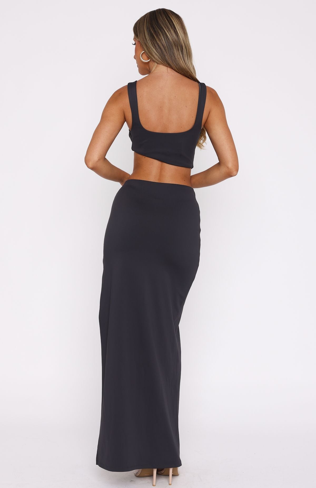 It Feels Wrong Maxi Dress Steel - Image 4