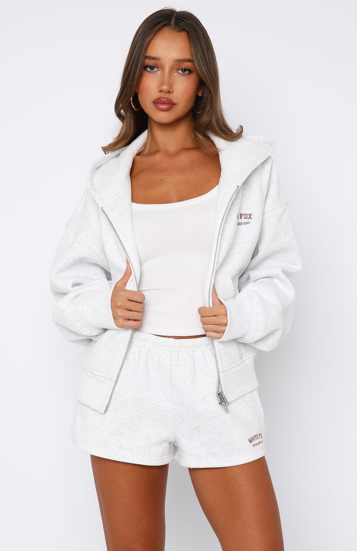 Can't Miss It Lounge Shorts Grey Marle/Rose Gold - Image 2