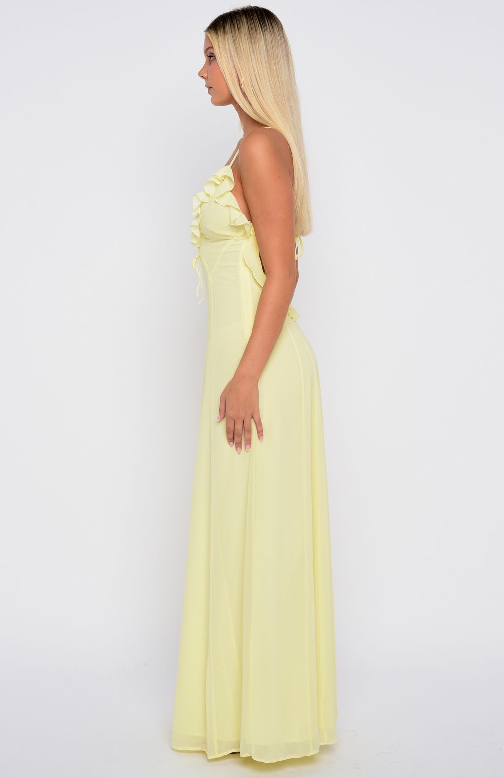 Self Sabotage Maxi Dress Lemon - Image 4