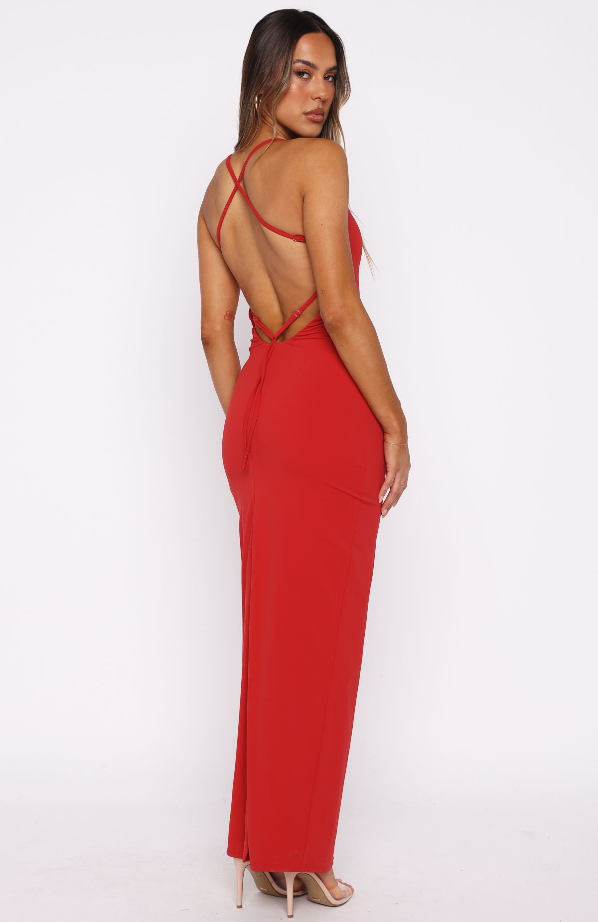 Fever Dream Maxi Dress Red - Image 5