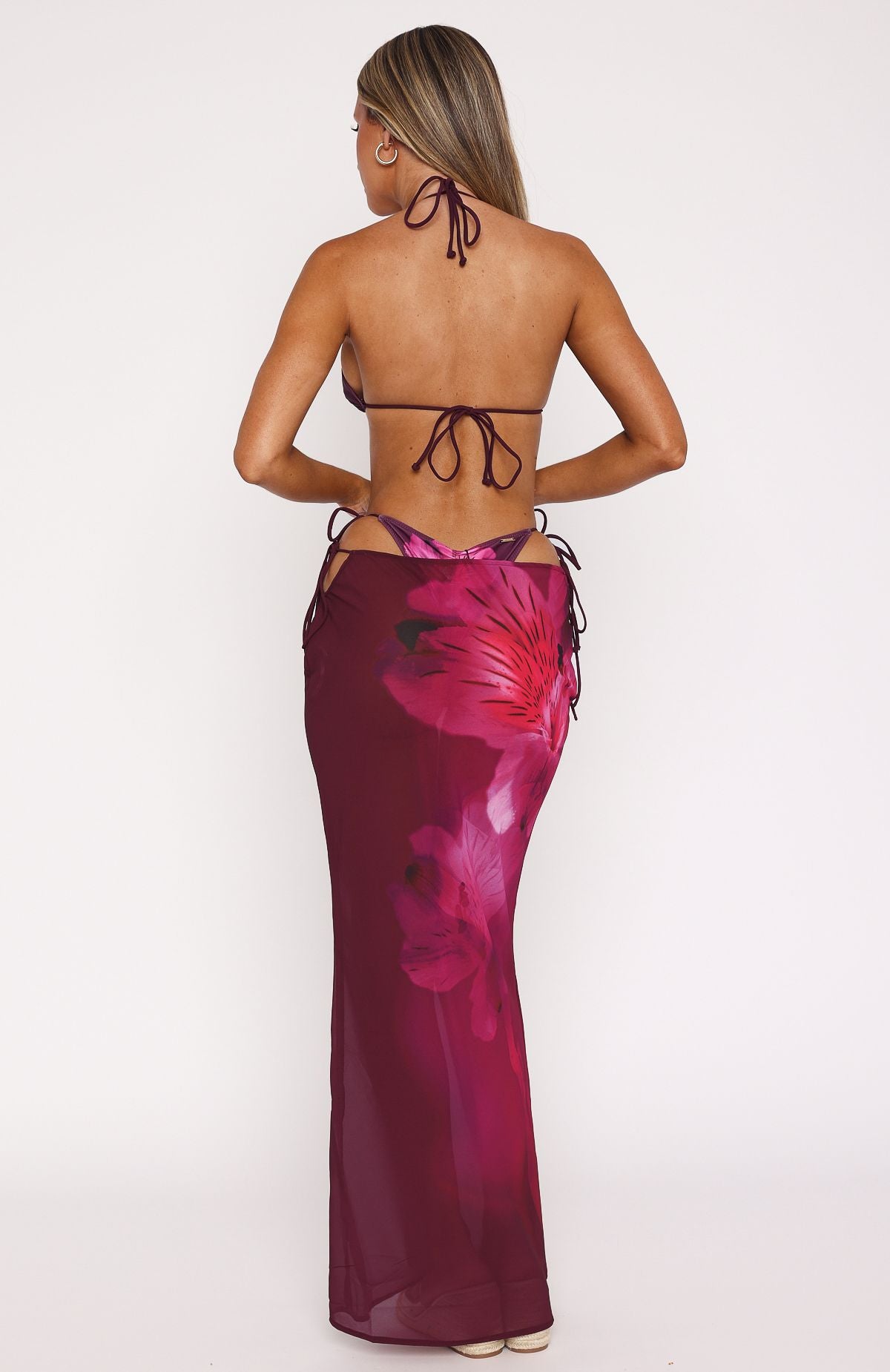 Luminous Maxi Skirt Berry Lush - Image 4